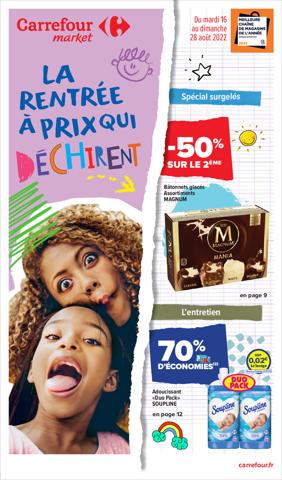 Catalogue Carrefour Market à Paris | La rentrée à prix qui déchirent | 16/08/2022 - 28/08/2022