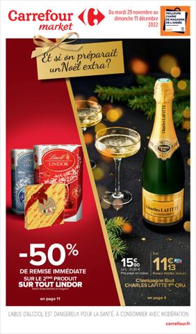 Catalogue Carrefour Market | Et si on préparait un Noël extra ? | 29/11/2022 - 11/12/2022