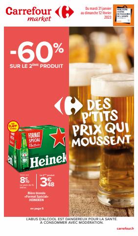 Catalogue Carrefour Market à Paris | Des p'tits prix qui moussent | 31/01/2023 - 12/02/2023