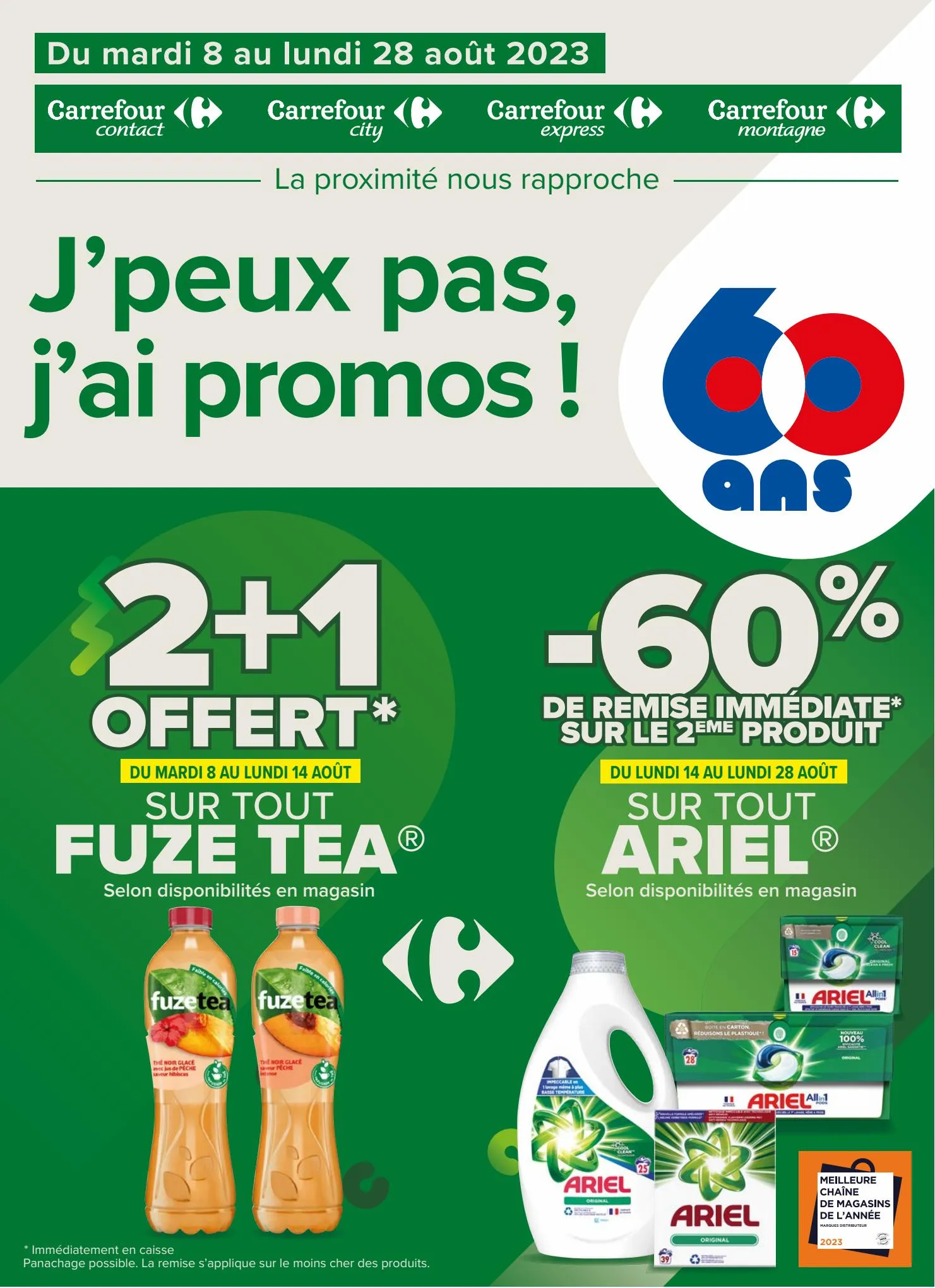 Catalogue J'peux pas, j'ai promos du 8 au 28 août 2023 !, page 00001