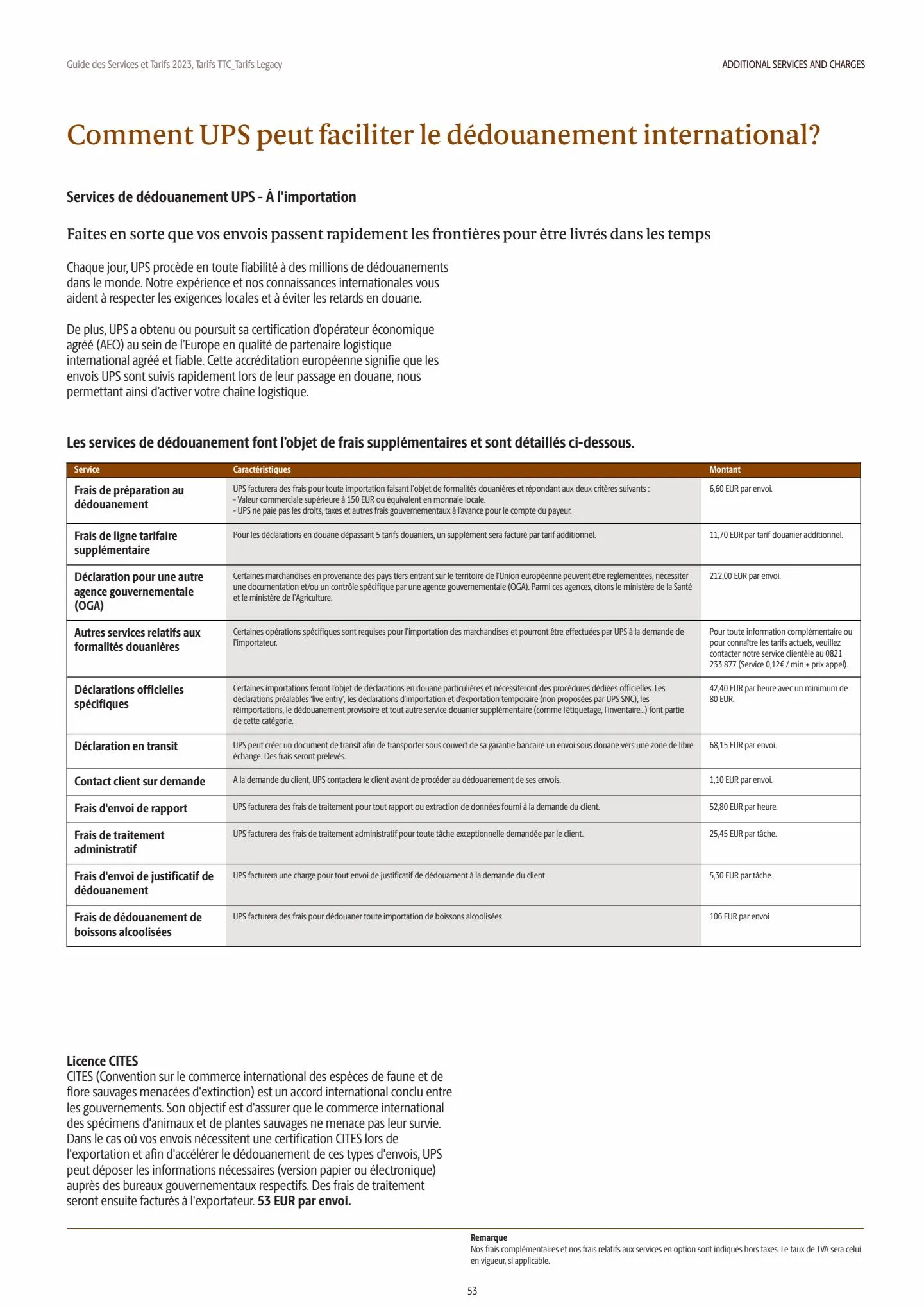 Catalogue TARIFS UPS®  2023, page 00053