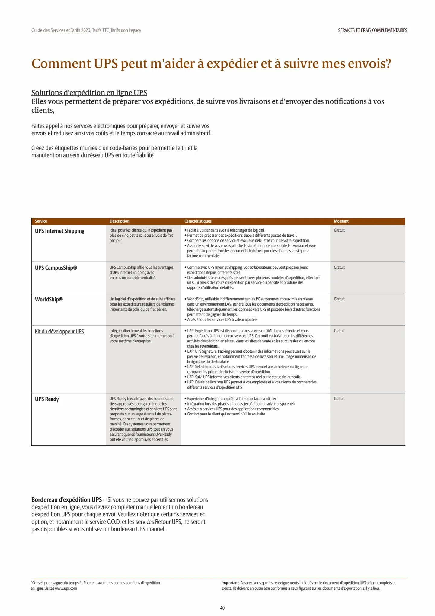 Catalogue Guide des Services et Tarifs 2023, page 00040