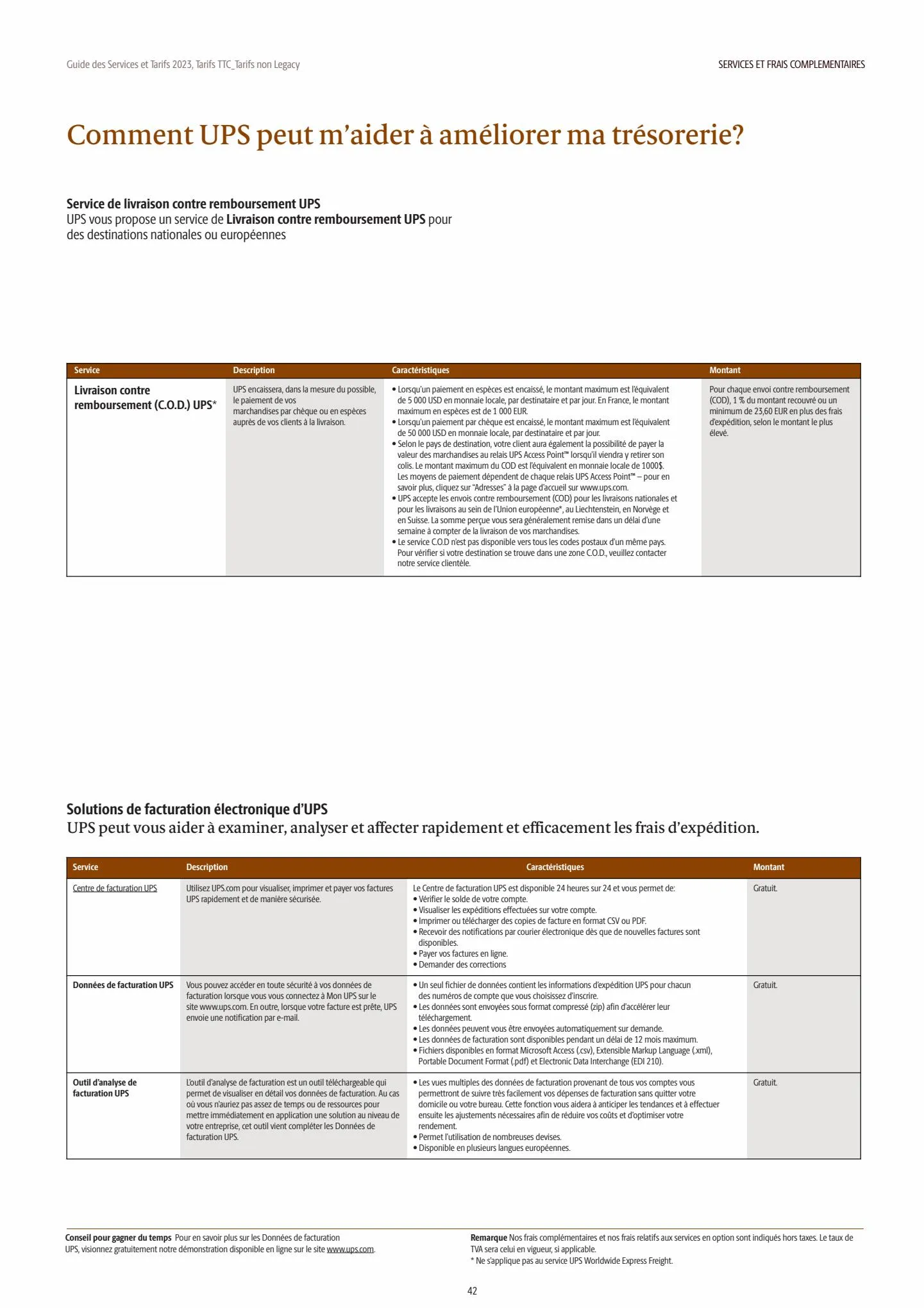 Catalogue Guide des Services et Tarifs 2023, page 00042
