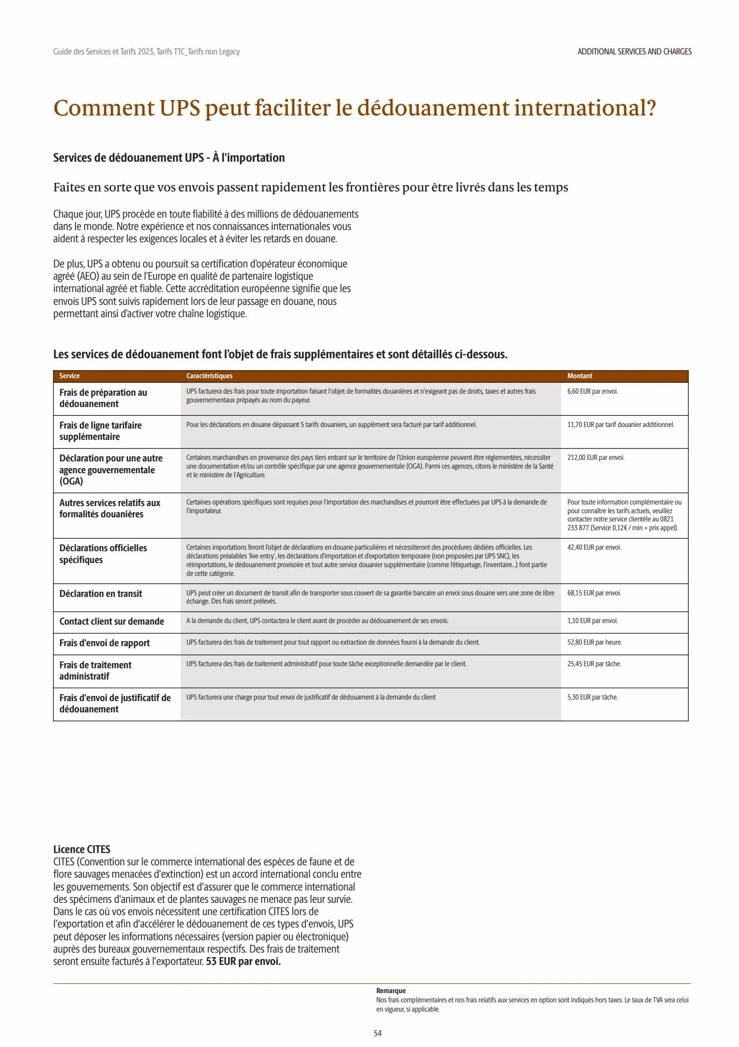 Catalogue Guide des Services et Tarifs 2023, page 00054