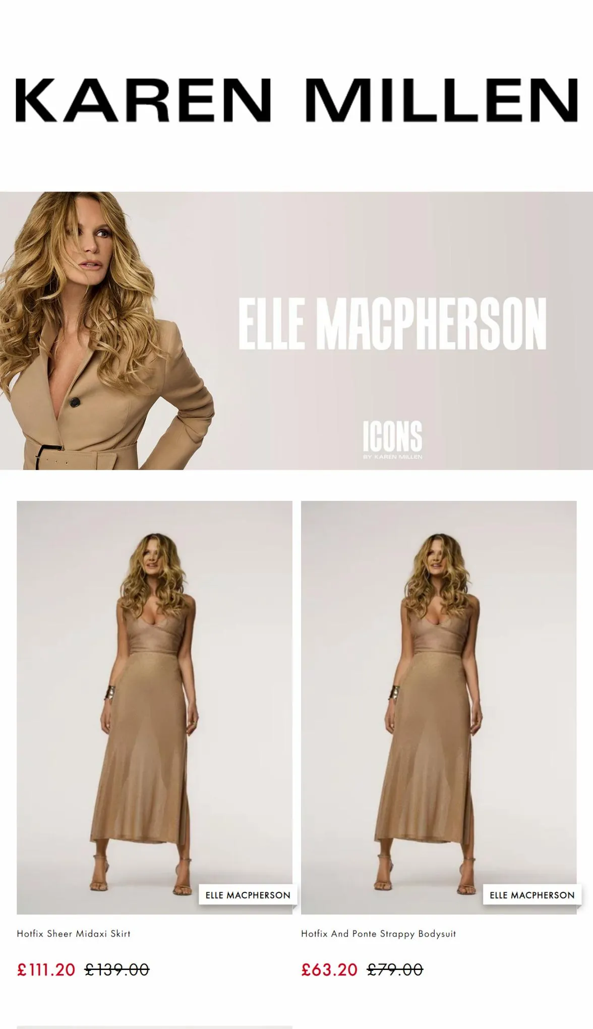 Catalogue THE ICONS  ELLE MACPHERSON, page 00001