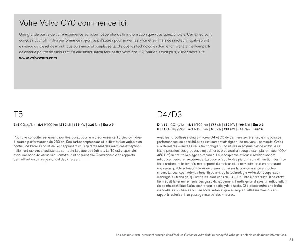 Catalogue VOLVO C70, page 00037