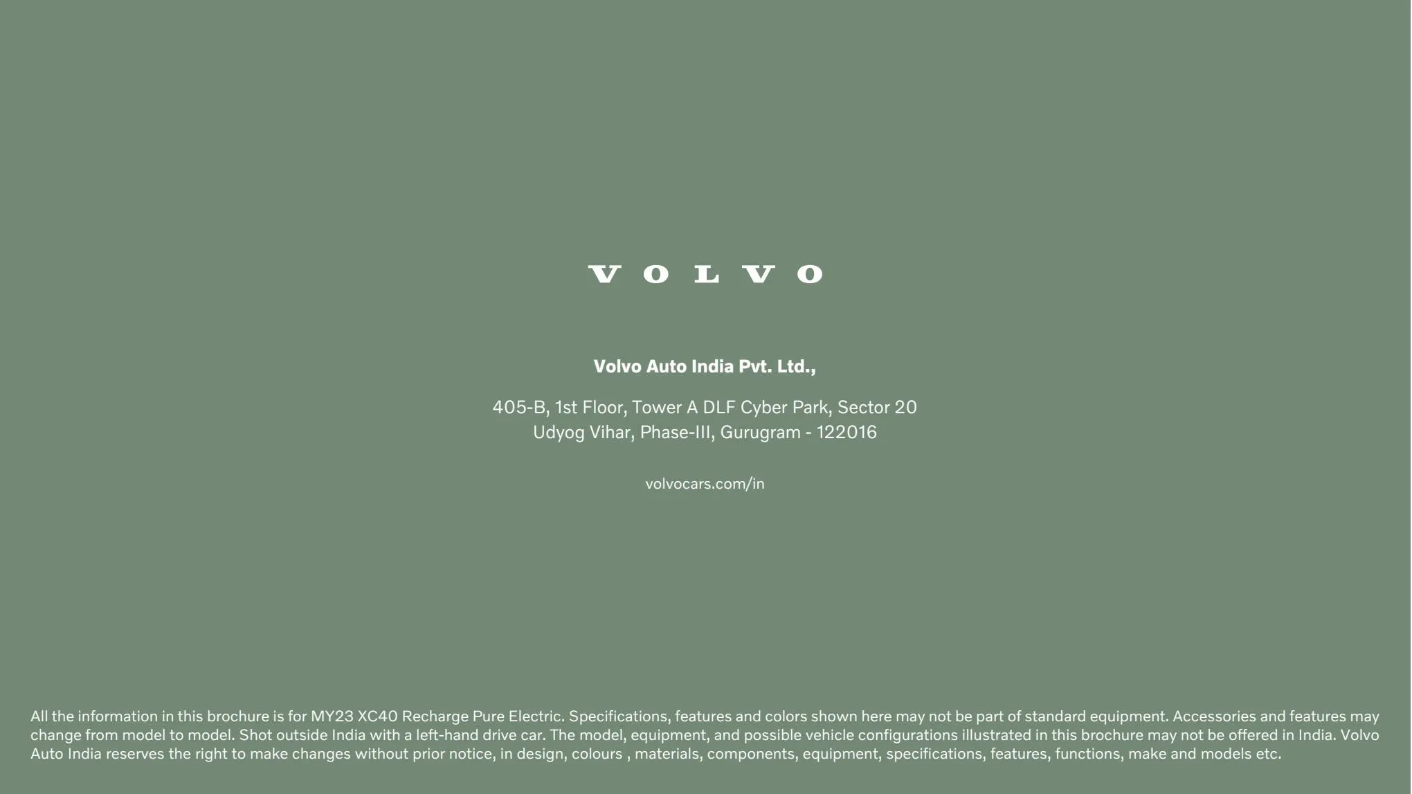 Catalogue Volvo XC40 Pure Electric, page 00033