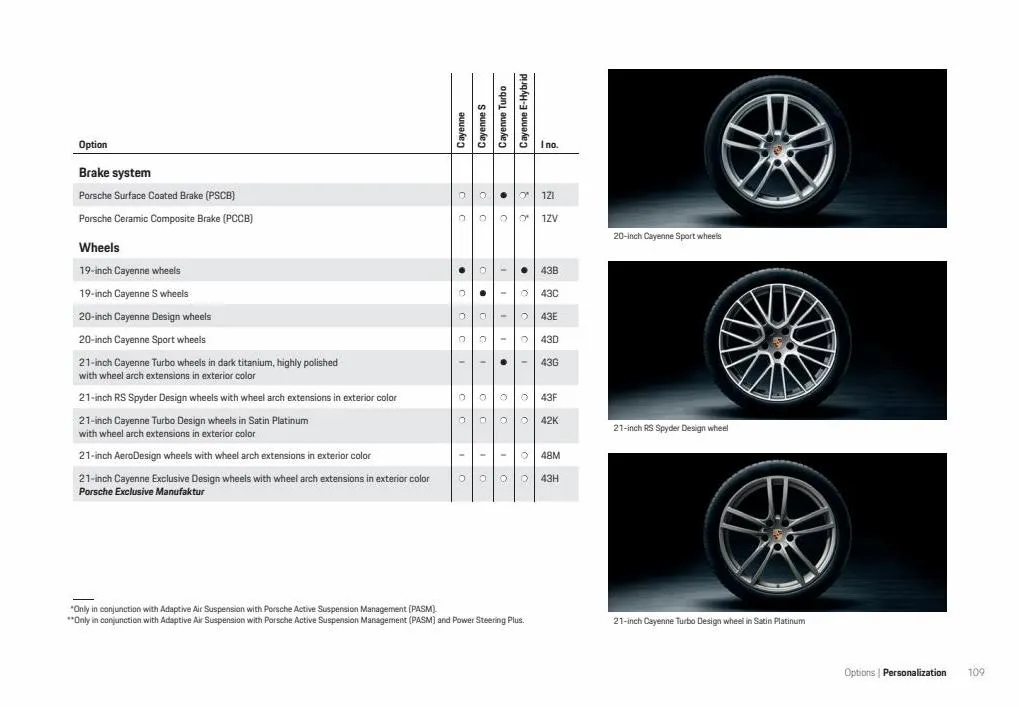 Catalogue Porsche Cayenne 2022, page 00111