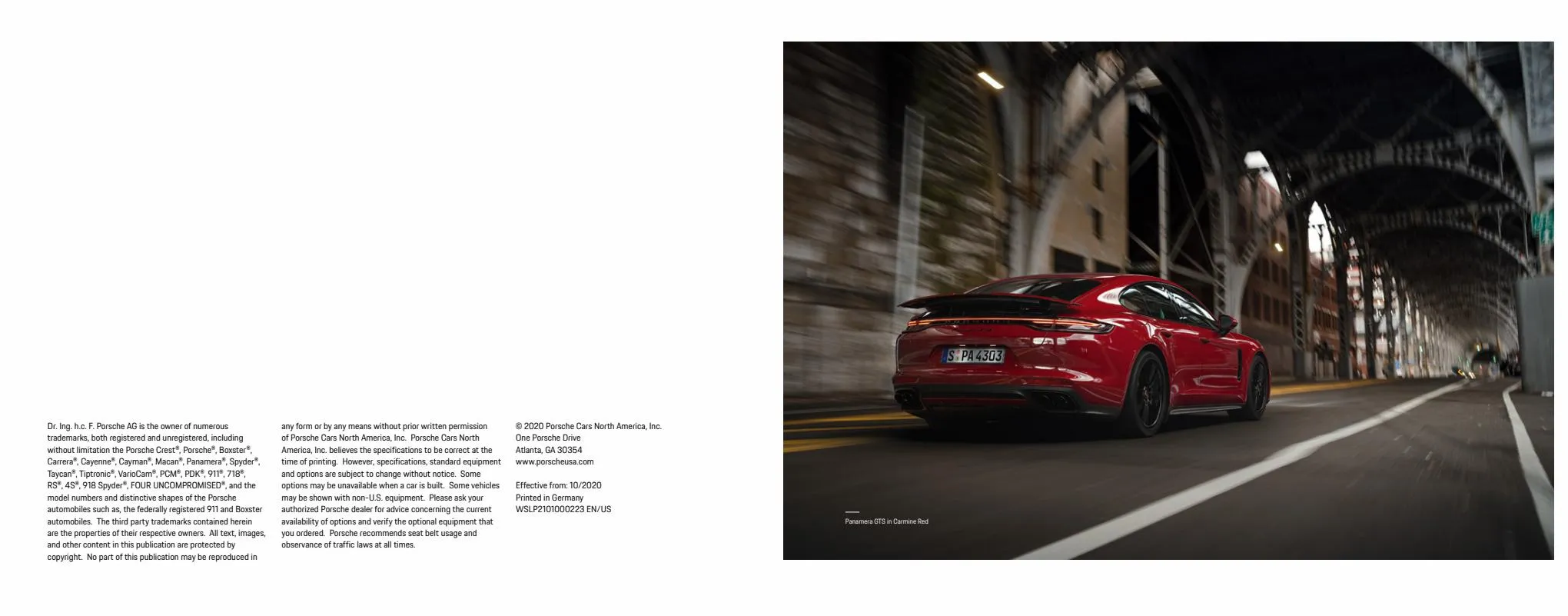 Catalogue Porsche Panamera 2022, page 00034