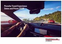 Catalogue Porsche à Avignon | Travel Experience Tariffs 2023 | 18/05/2023 - 31/10/2023