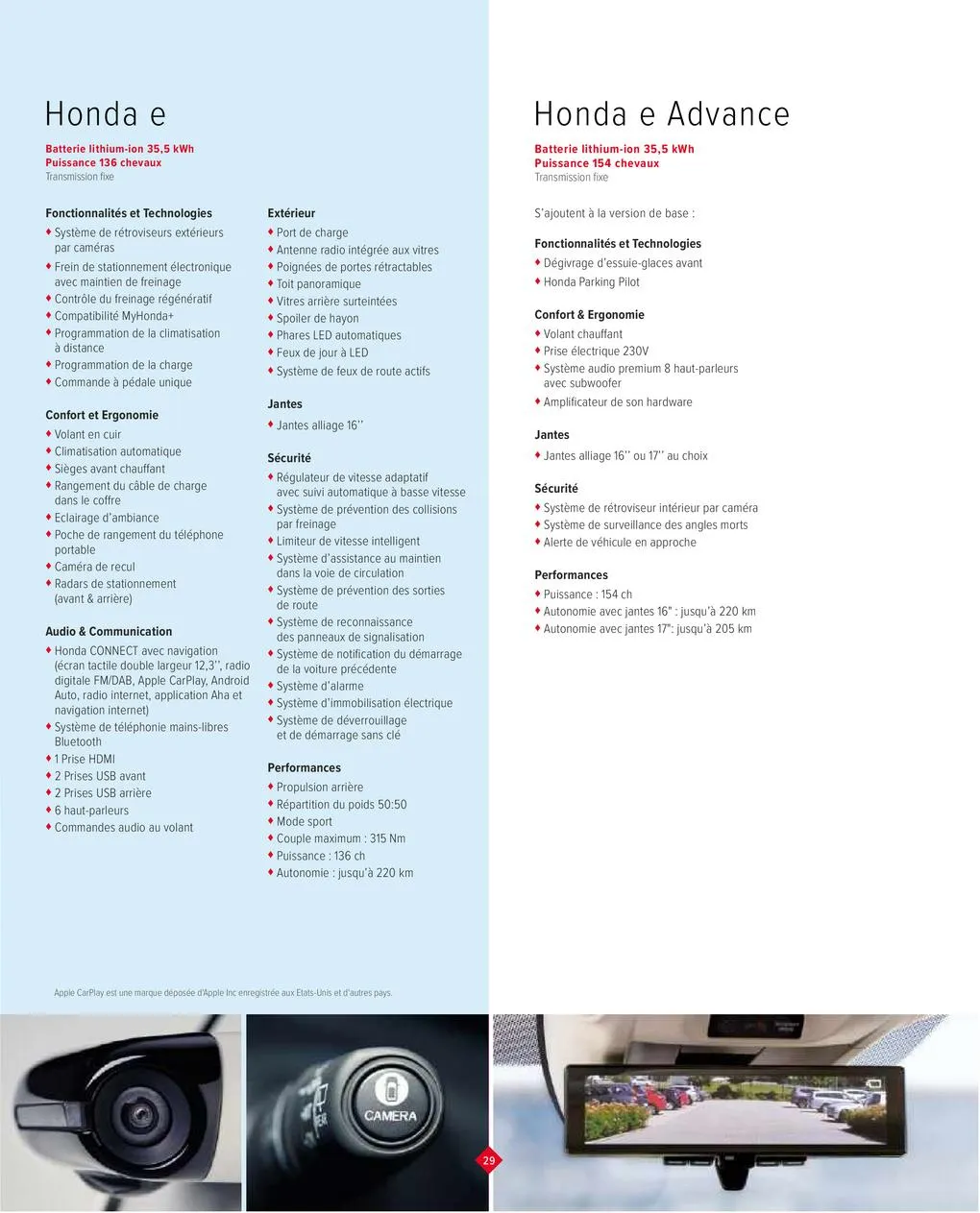 Catalogue Honda e, page 00031