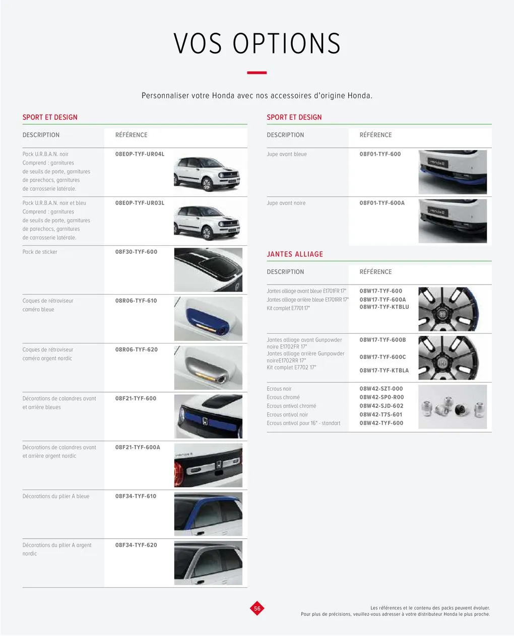 Catalogue Honda e, page 00058