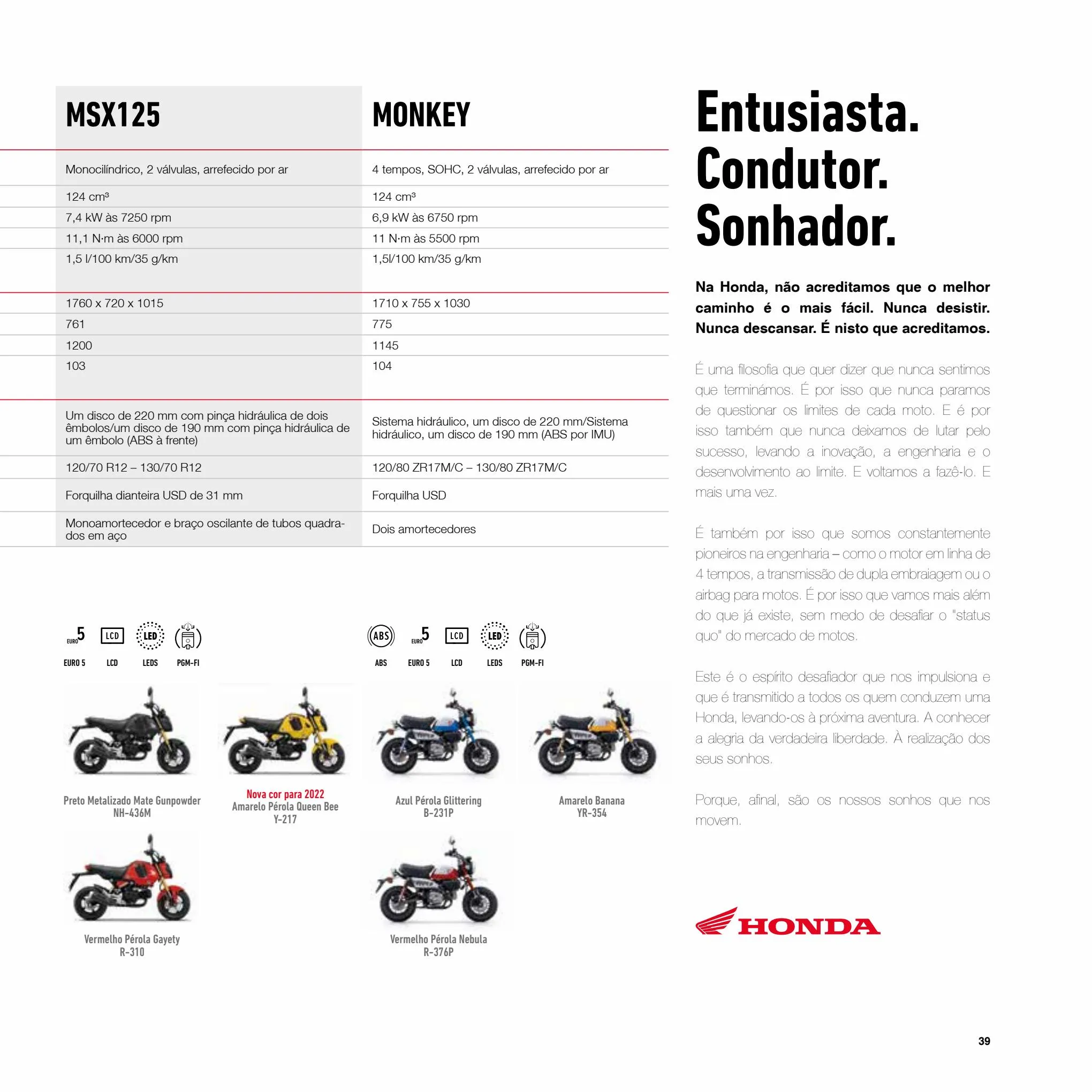Catalogue SCOOTERS  MOTOS 125cc 2022, page 00039