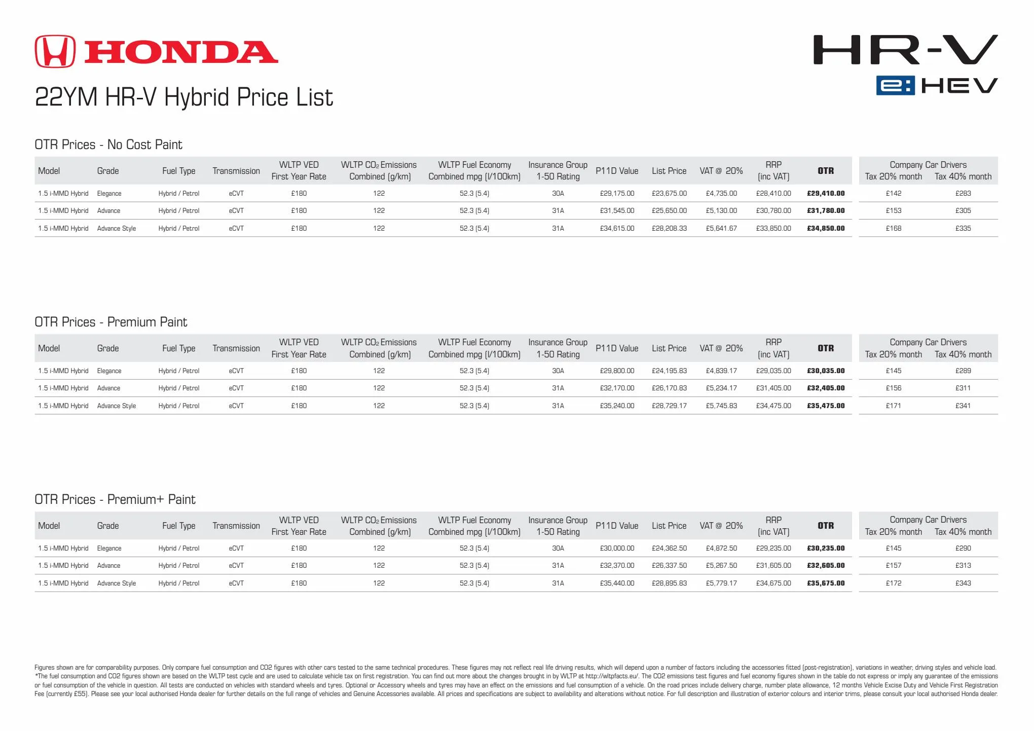 Catalogue HR-V Hybrid, page 00002