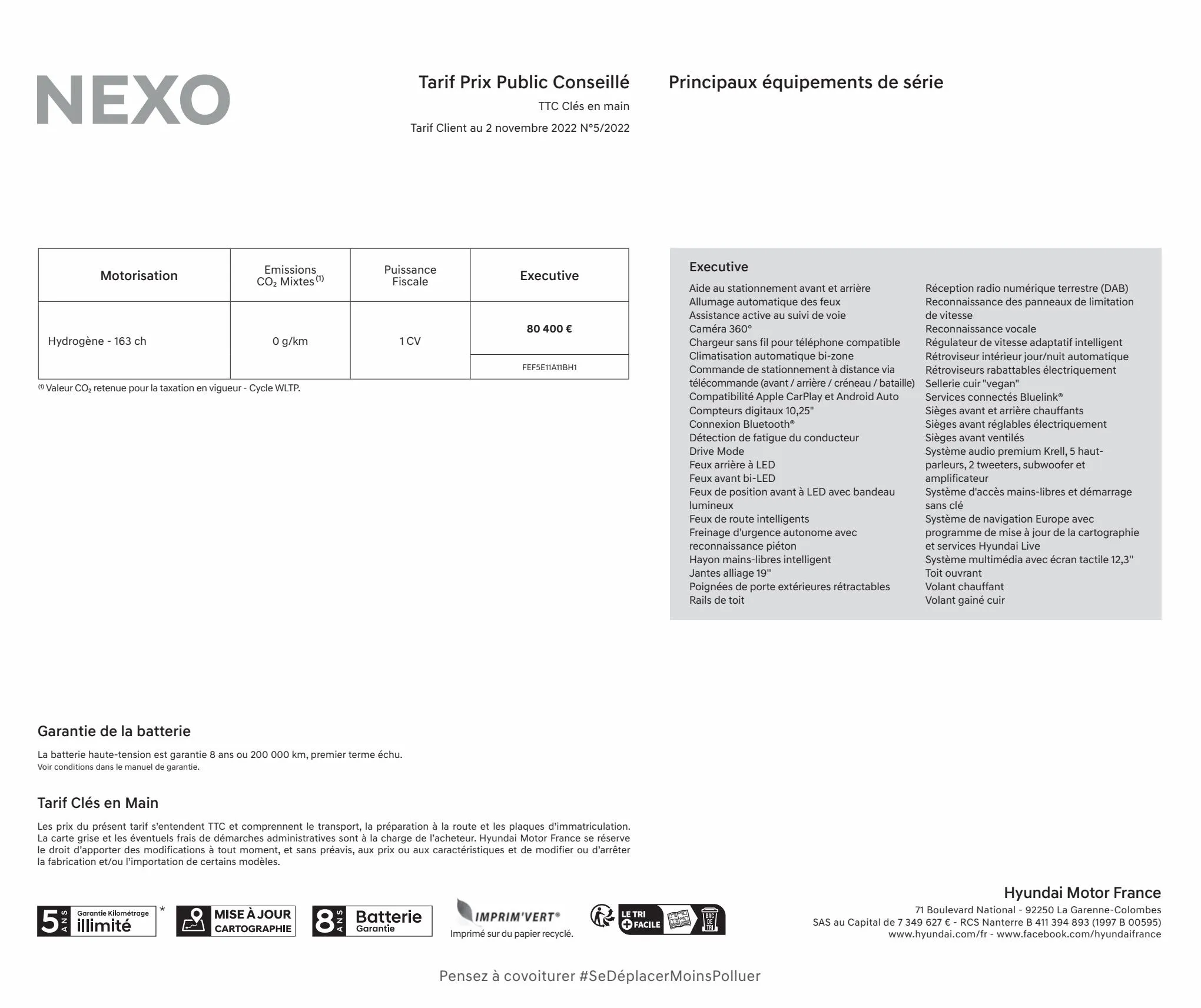 Catalogue Hyundai NEXO, page 00004