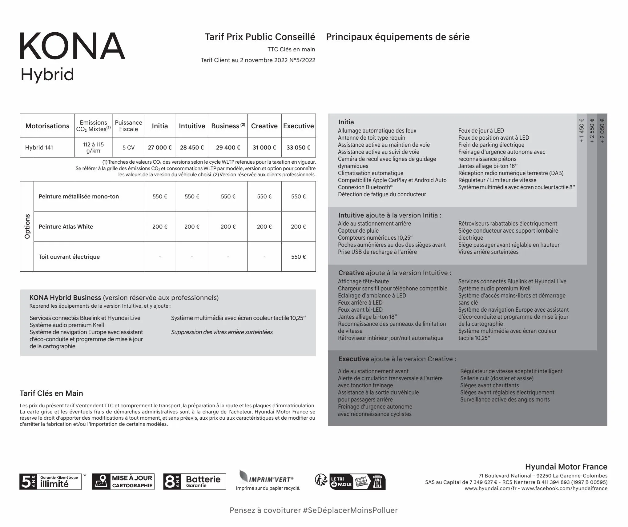 Catalogue Hyundai KONA Hybrid, page 00035