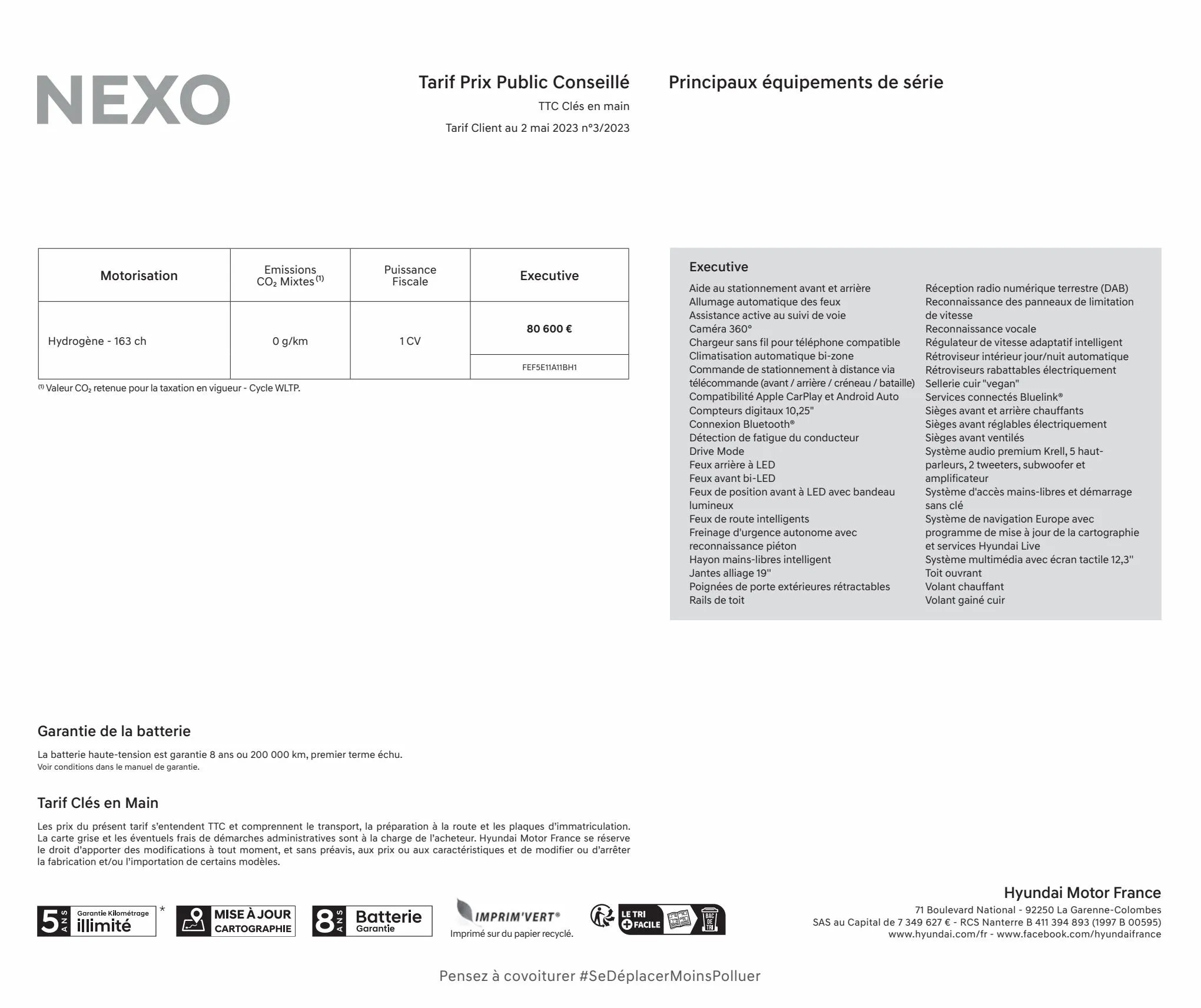 Catalogue Hyundai NEXO, page 00004