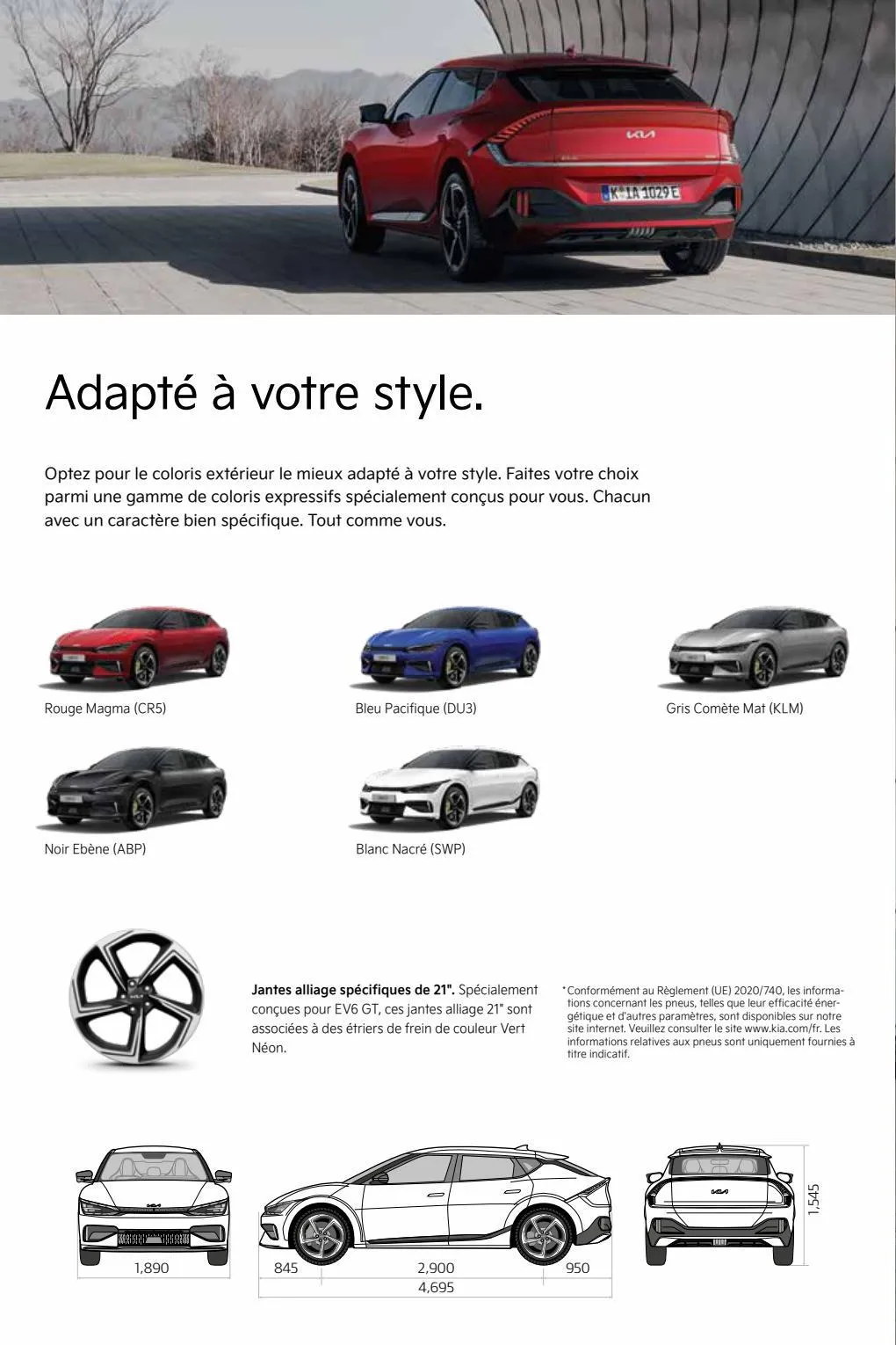 Catalogue KIA EV6 100% électrique, page 00020