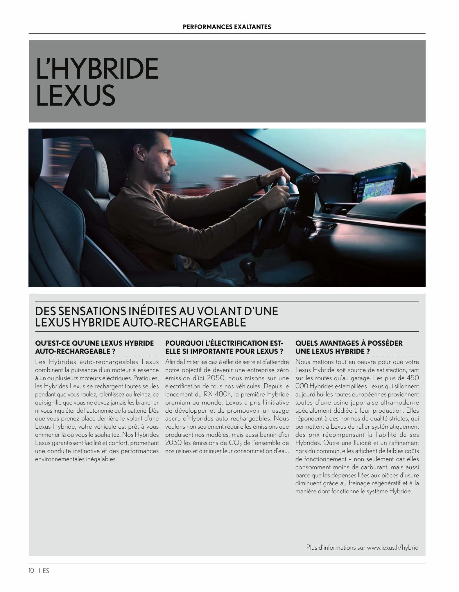 Catalogue LEXUS ES 300h, page 00010
