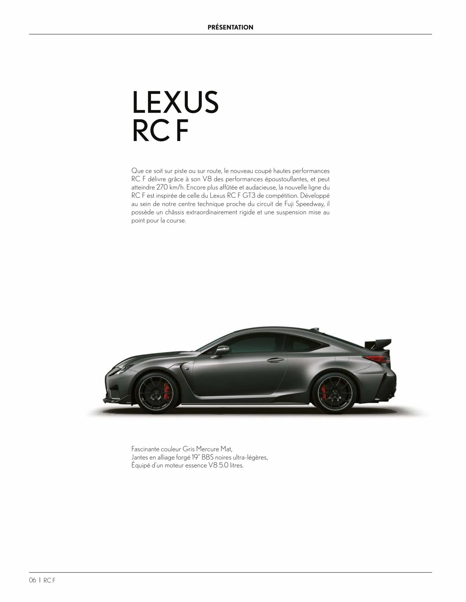Catalogue LEXUS RC F, page 00034