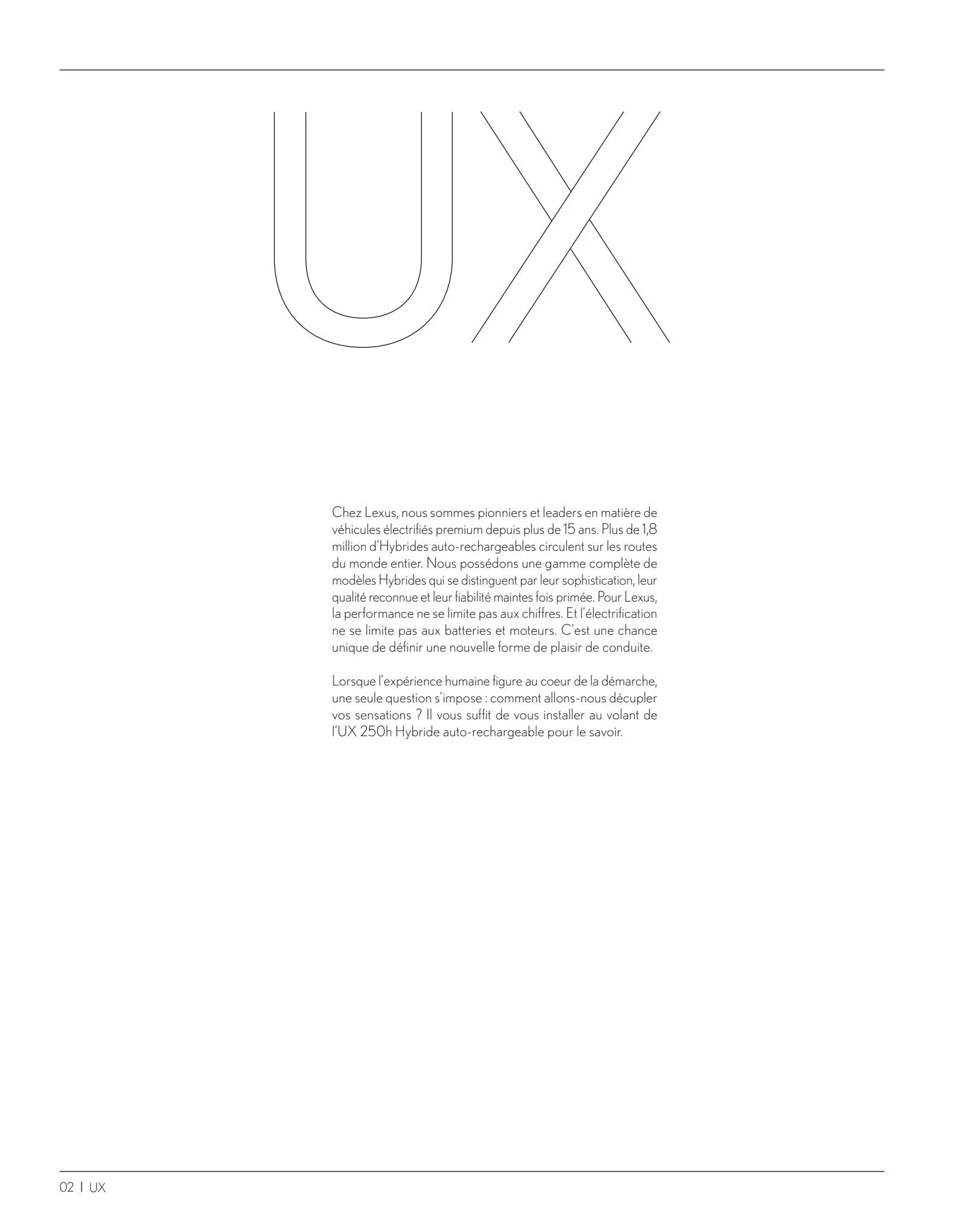 Catalogue LEXUS UX 250h, page 00002