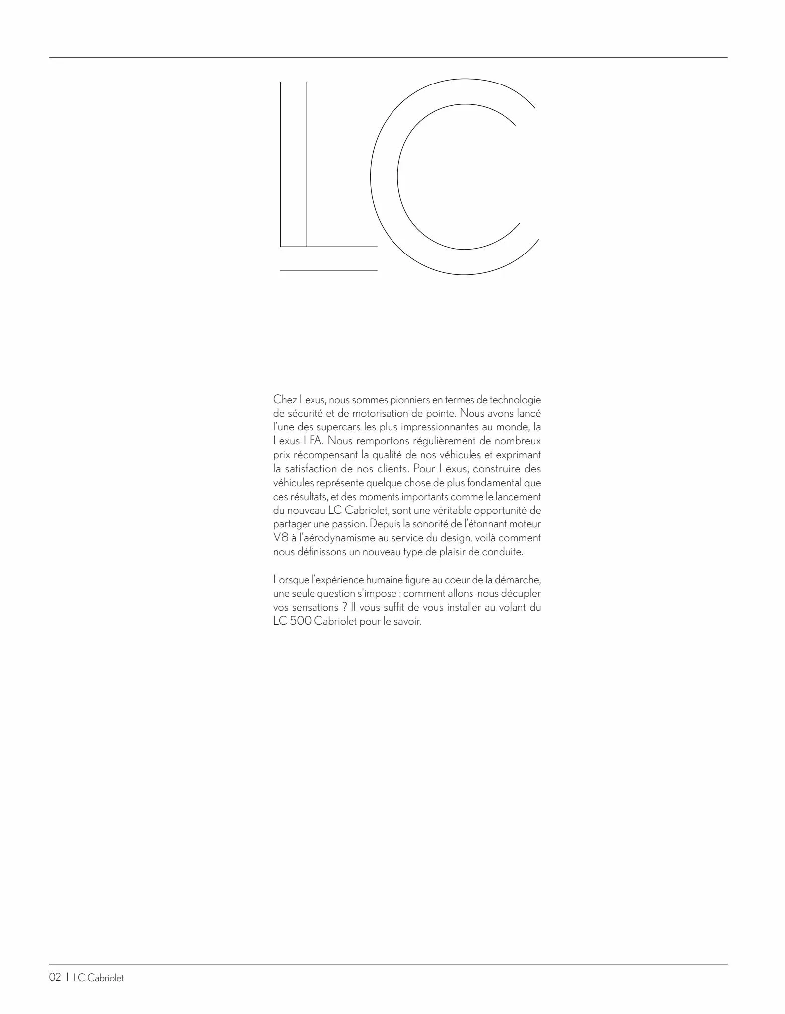 Catalogue NOUVEAU LEXUS LC CABRIOLET, page 00002