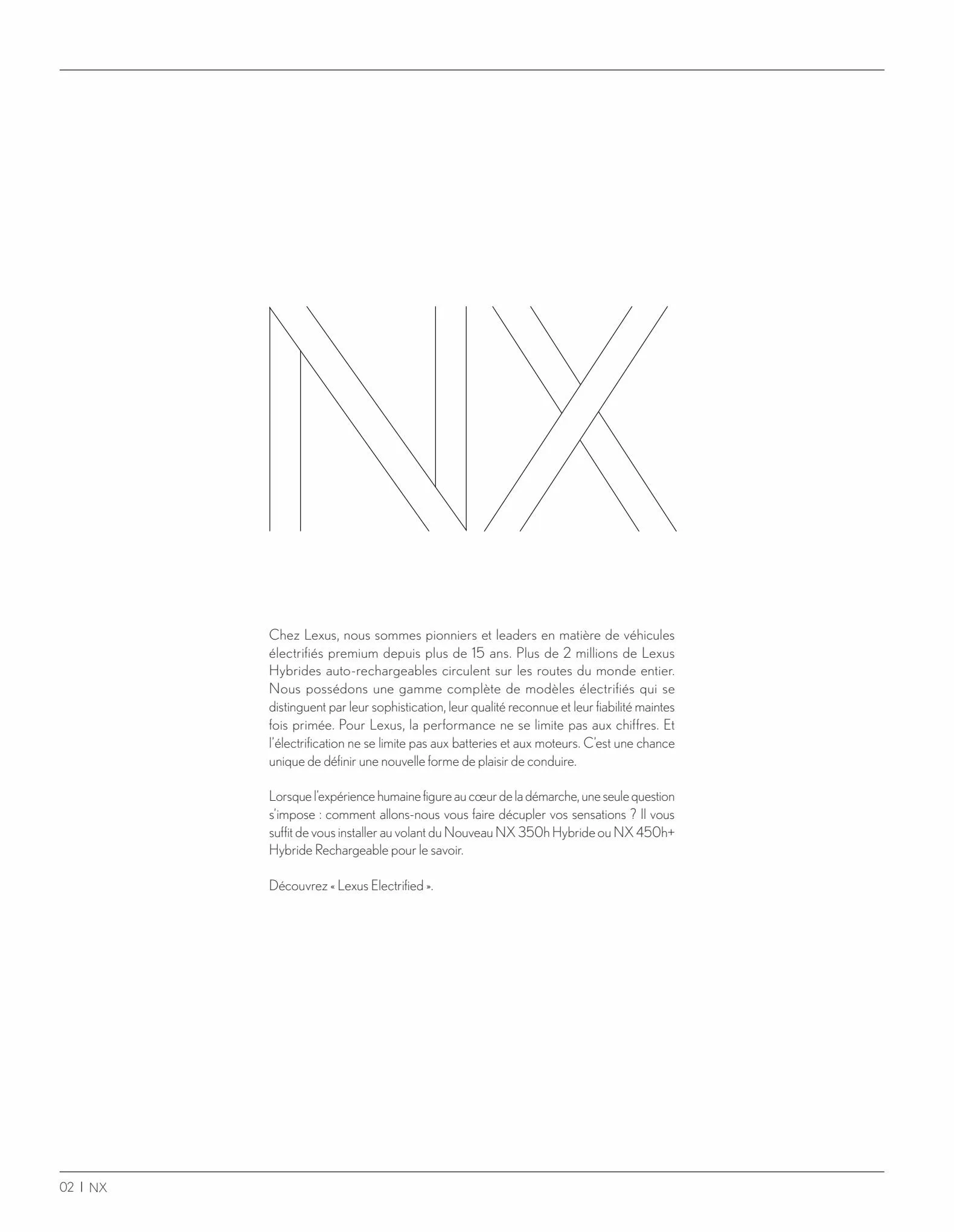 Catalogue Nouveau Lexus NX 2022, page 00002