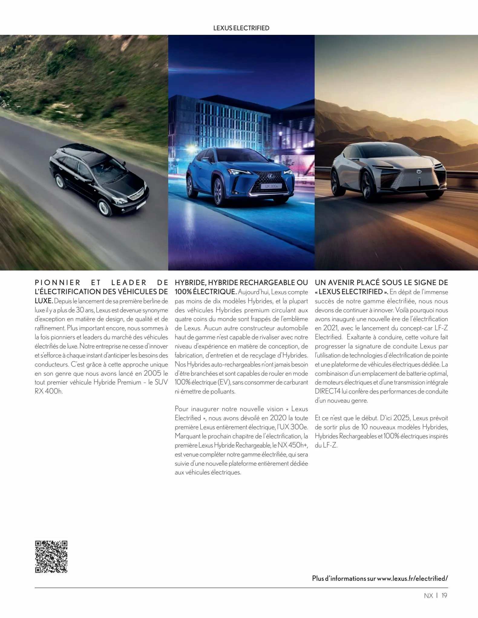 Catalogue Nouveau Lexus NX 2022, page 00019