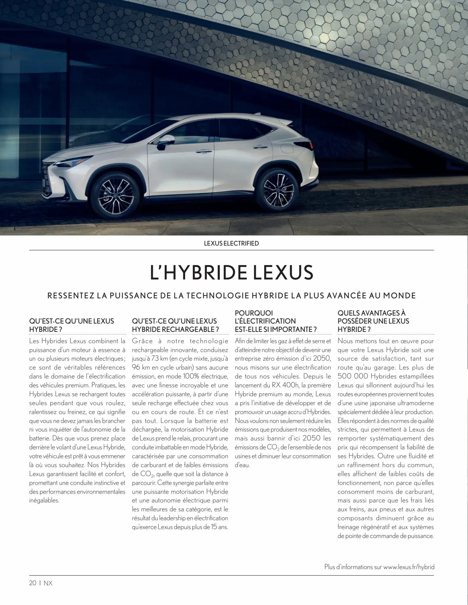 Catalogue Nouveau Lexus NX 2022, page 00020