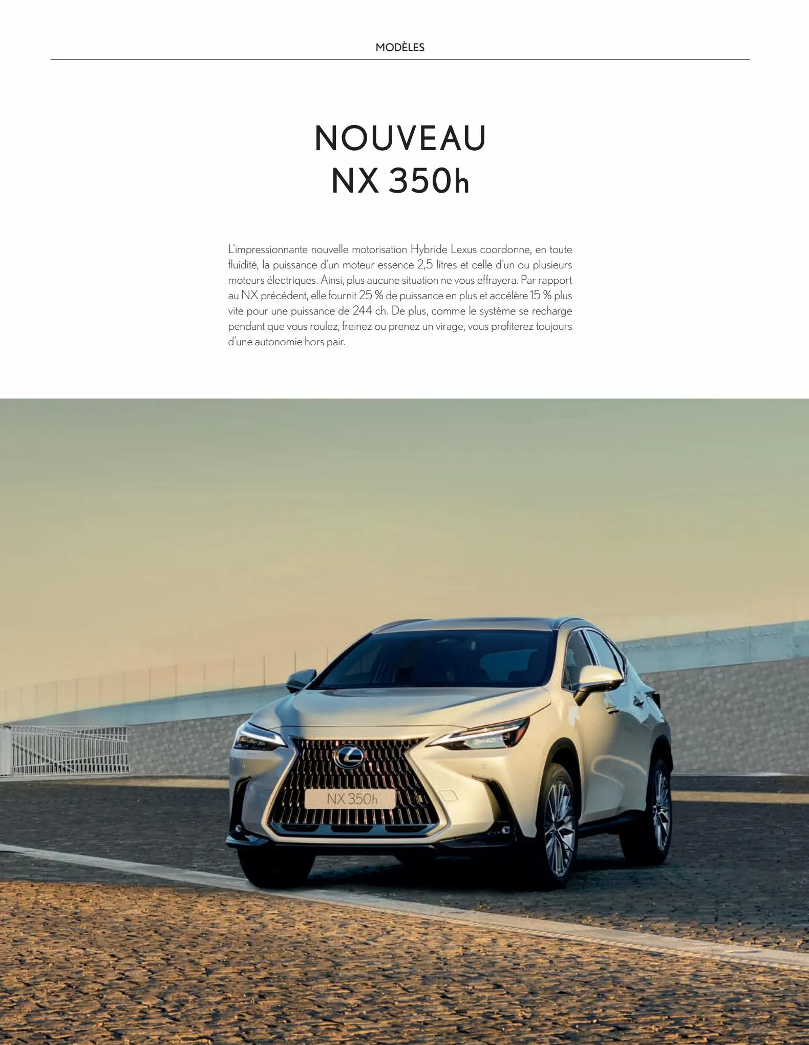 Catalogue Nouveau Lexus NX 2022, page 00024