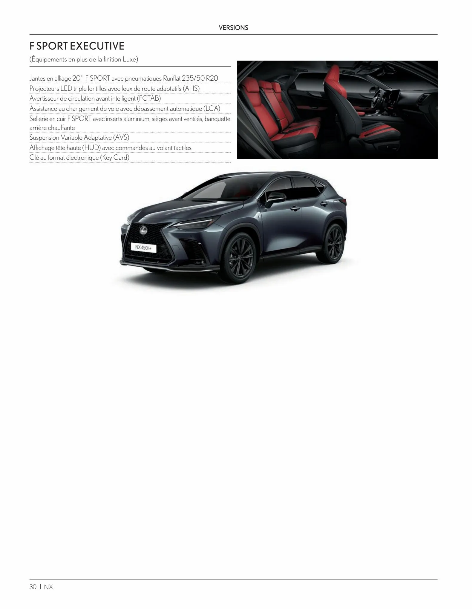 Catalogue Nouveau Lexus NX 2022, page 00030