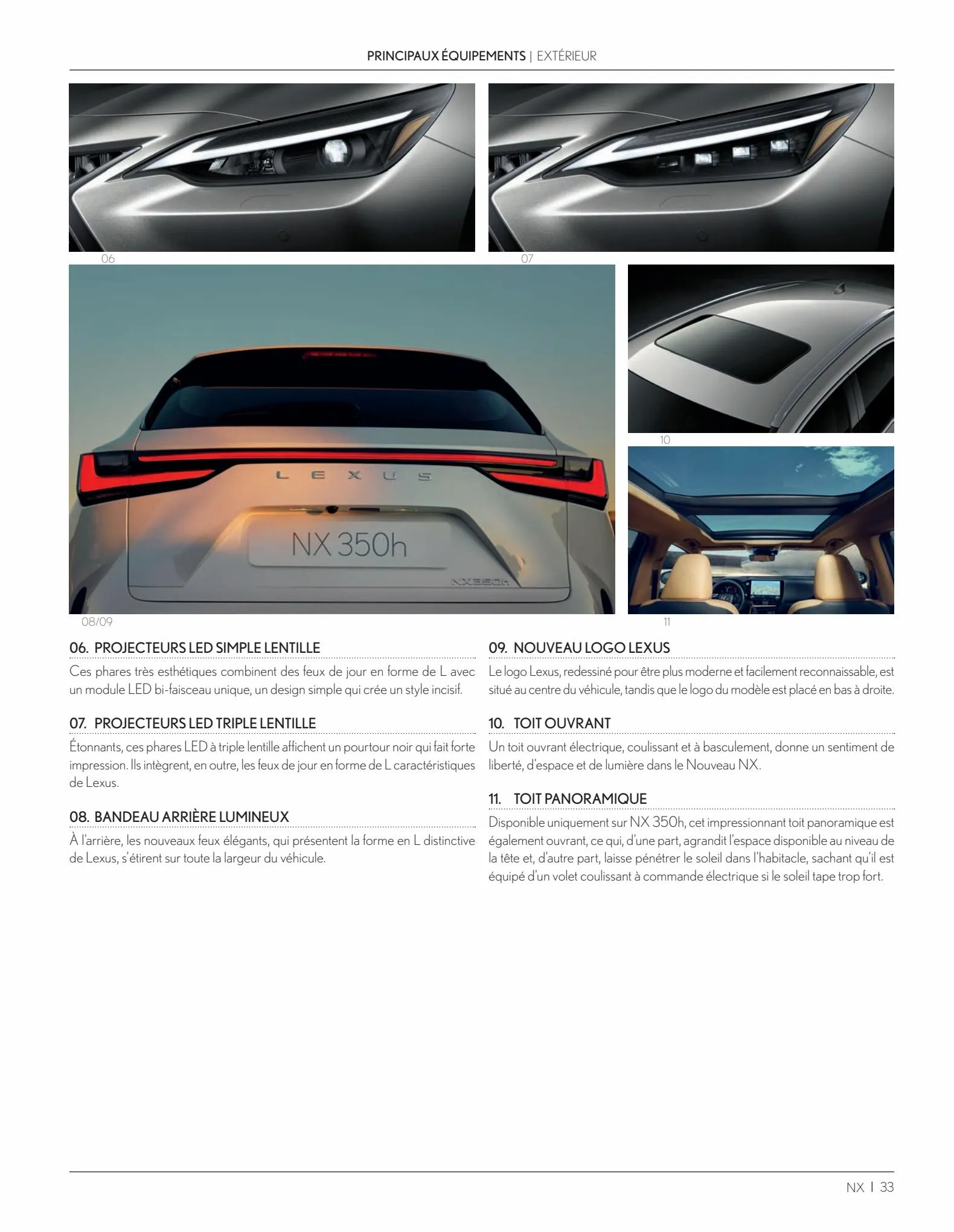 Catalogue Nouveau Lexus NX 2022, page 00033
