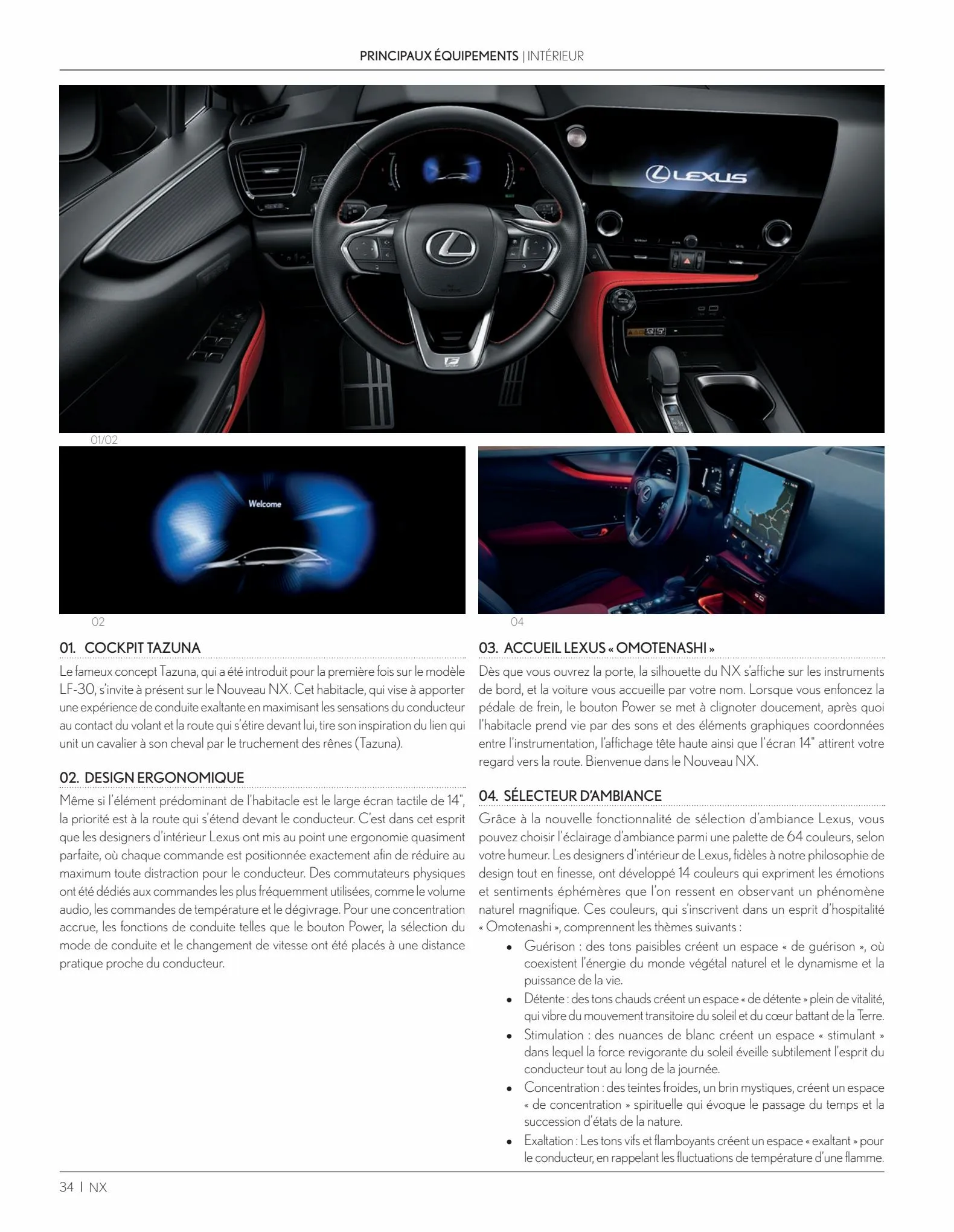 Catalogue Nouveau Lexus NX 2022, page 00034