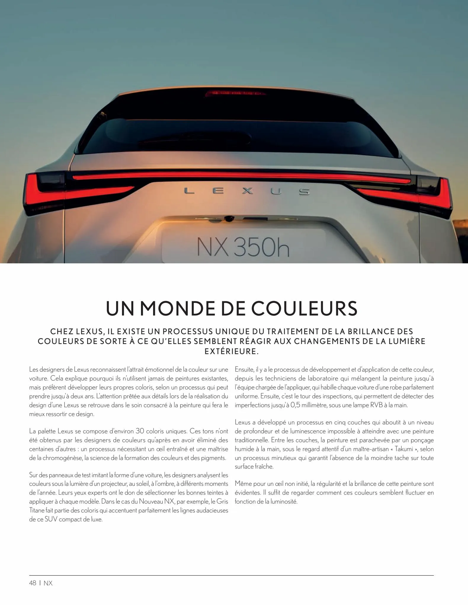 Catalogue Nouveau Lexus NX 2022, page 00048