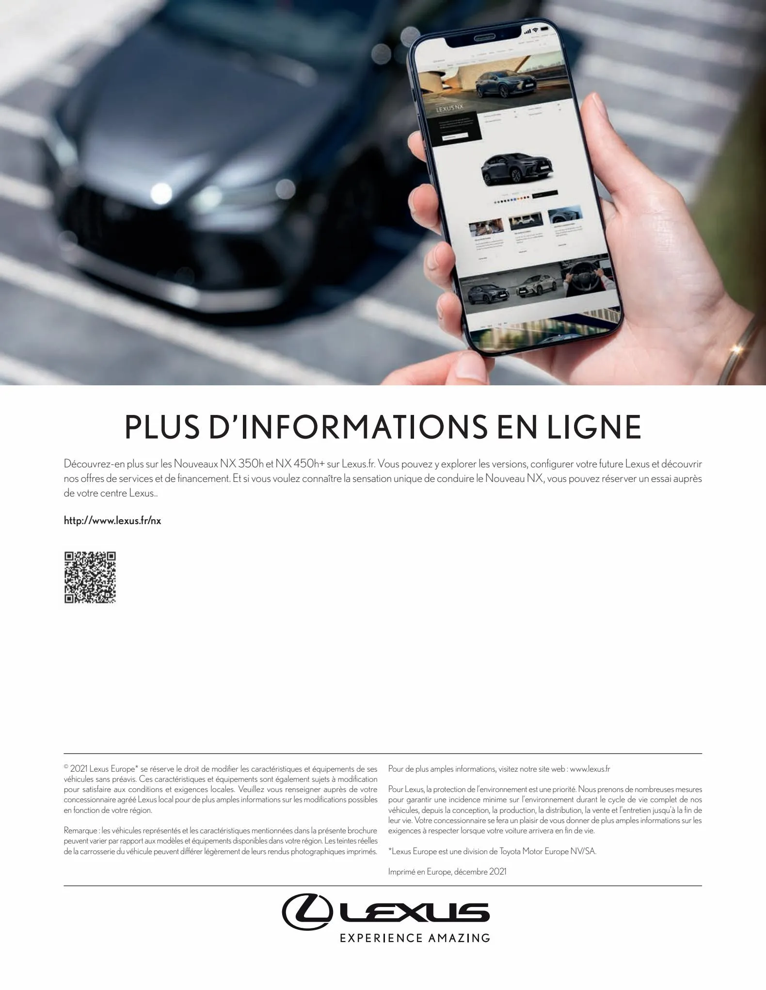 Catalogue Nouveau Lexus NX 2022, page 00064