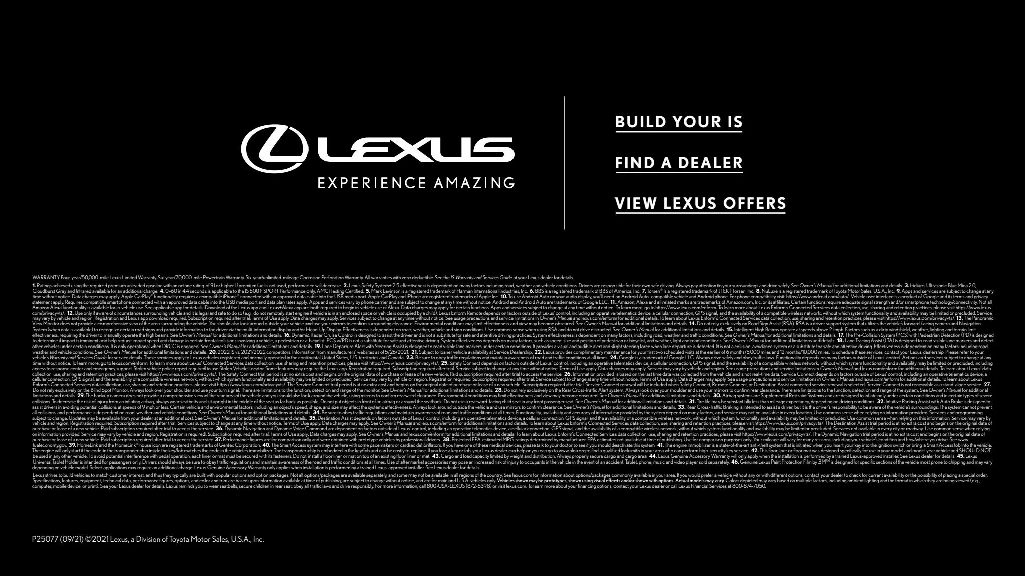 Catalogue Lexus IS 2022, page 00036