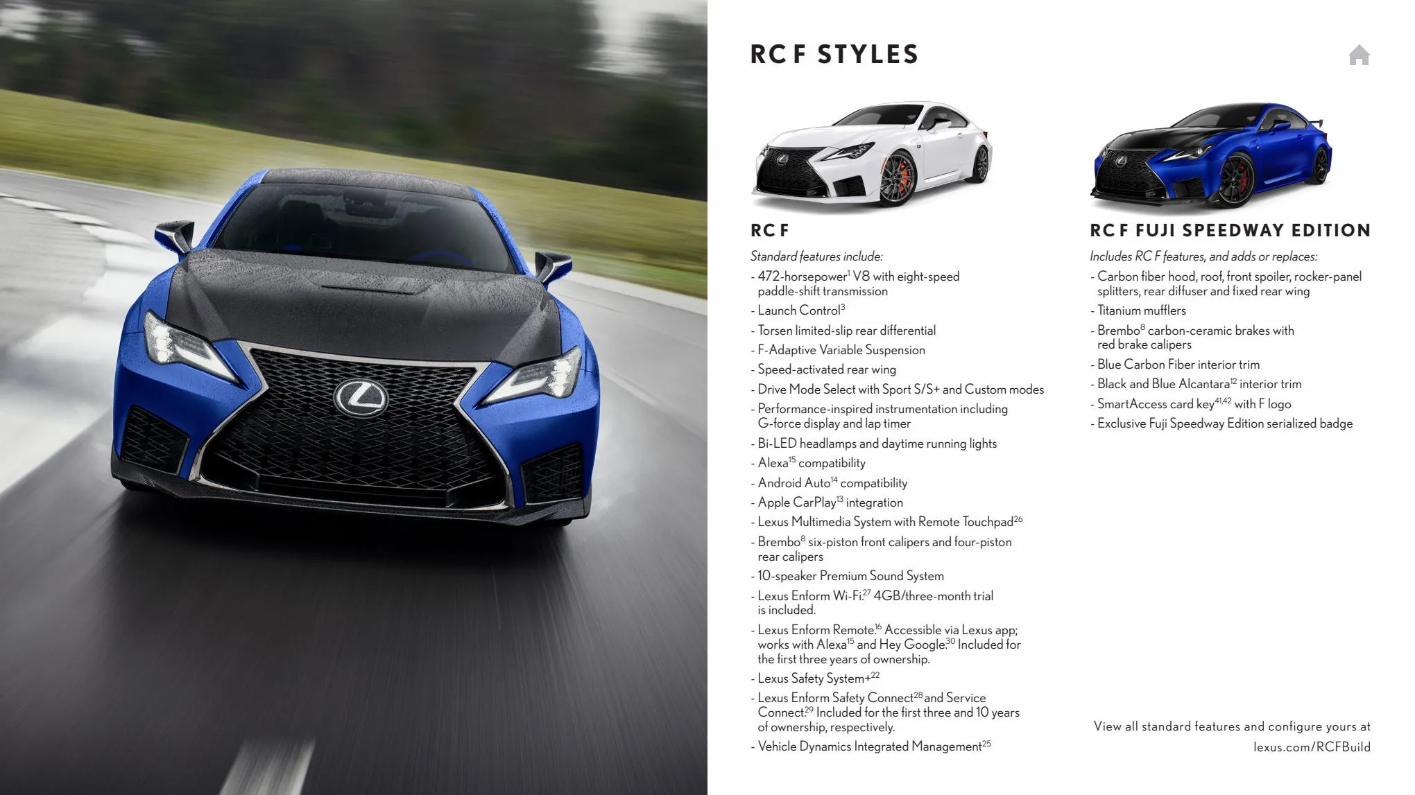 Catalogue Lexus RCF 2022, page 00022