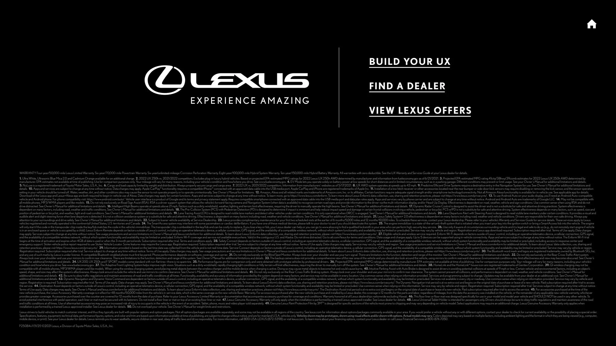 Catalogue Lexus UX 2022, page 00031