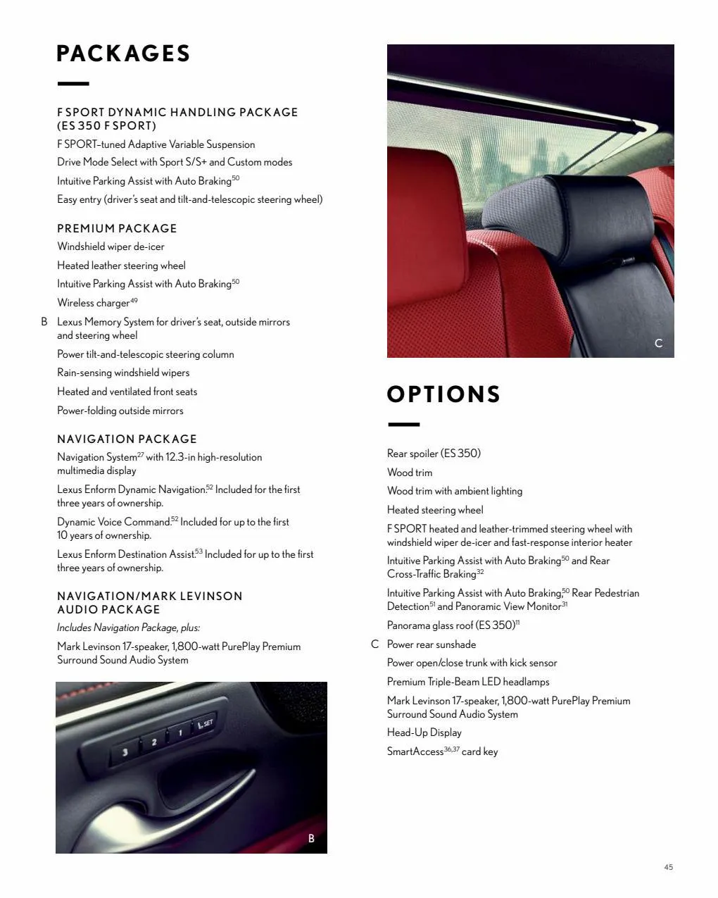 Catalogue Lexus ES 2022, page 00047