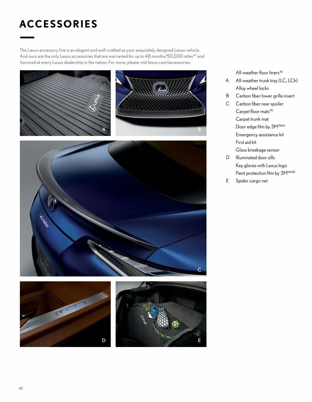 Catalogue Lexus LC 2022, page 00044