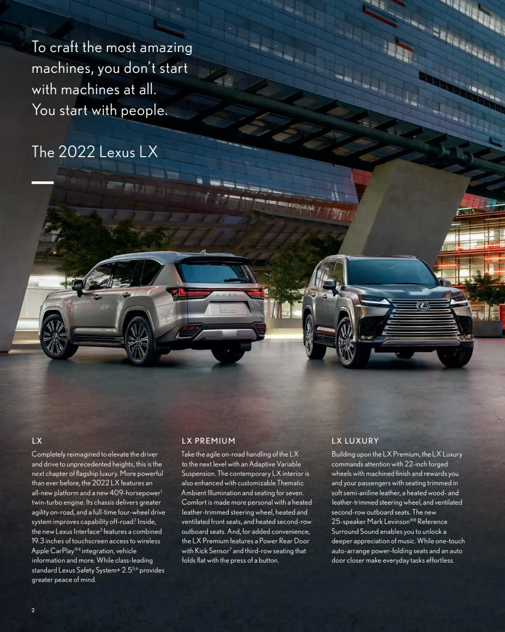 Catalogue Lexus LX 2022, page 00004