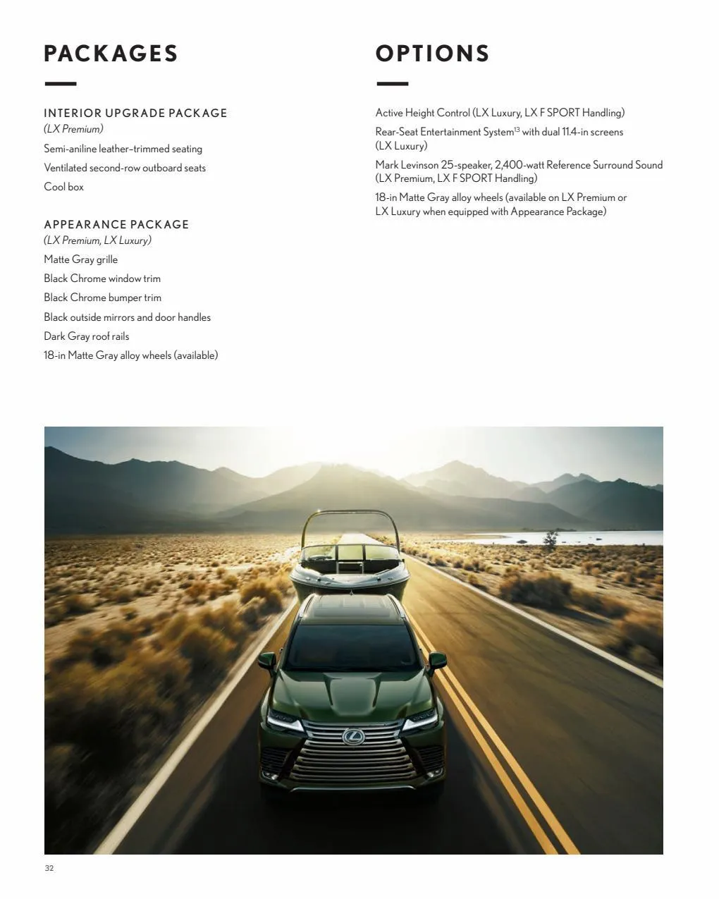 Catalogue Lexus LX 2022, page 00034