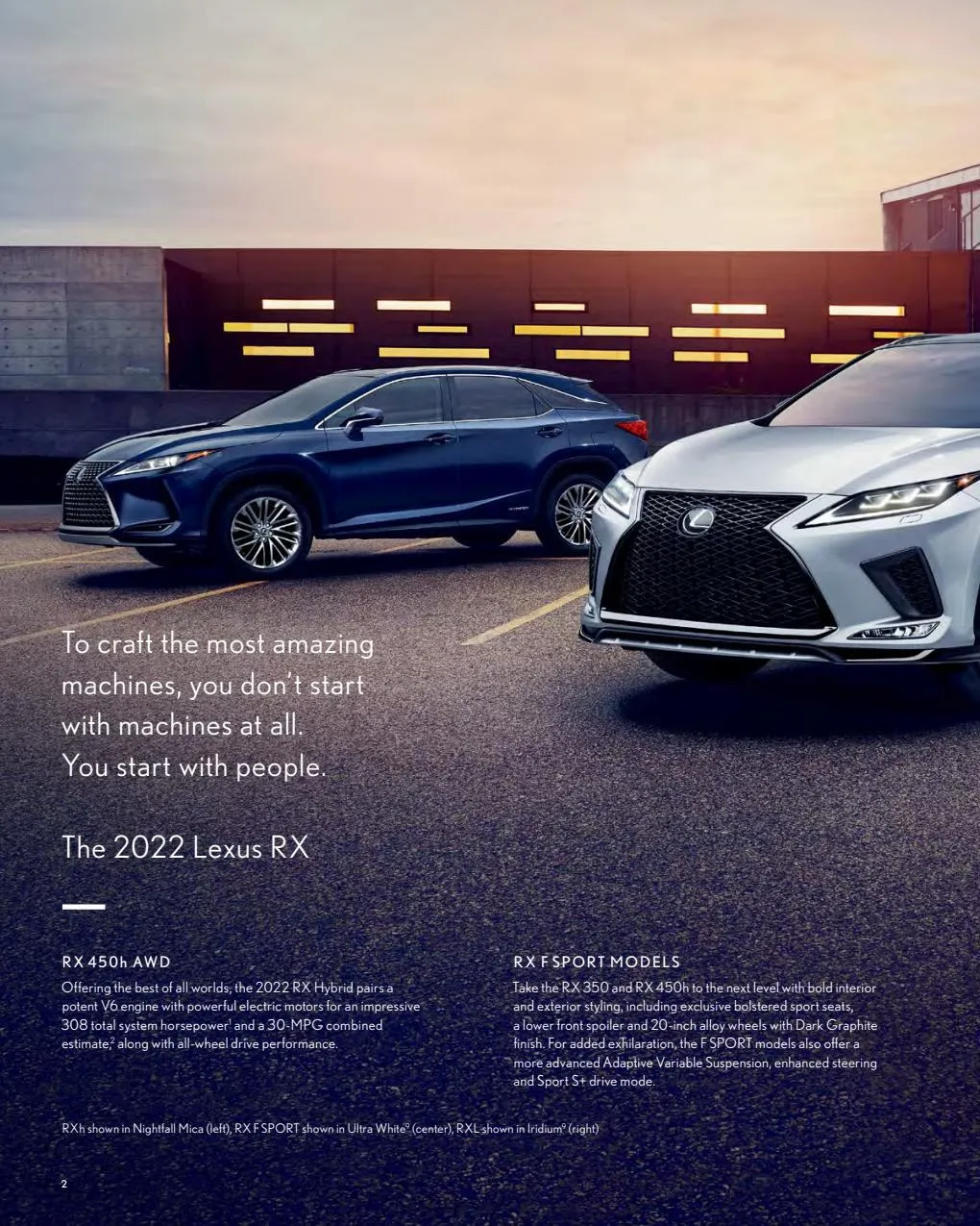 Catalogue Lexus RX 2022, page 00004