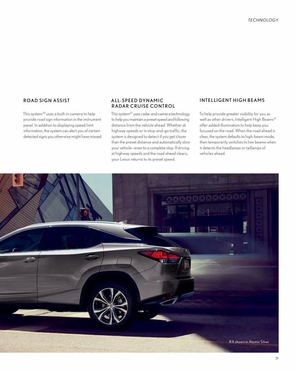 Catalogue Lexus RX 2022, page 00033
