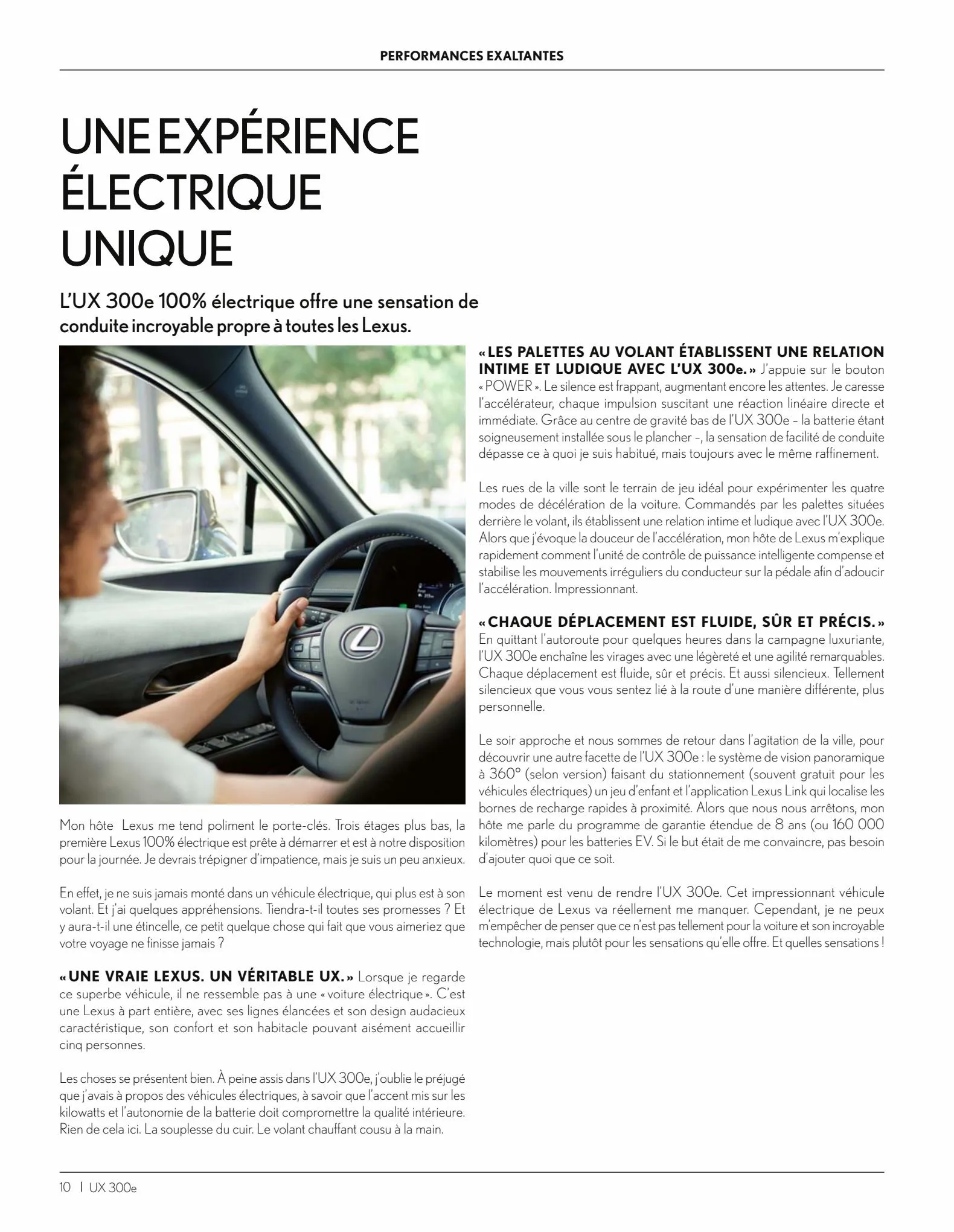 Catalogue UX 300e 100% électrique, page 00010
