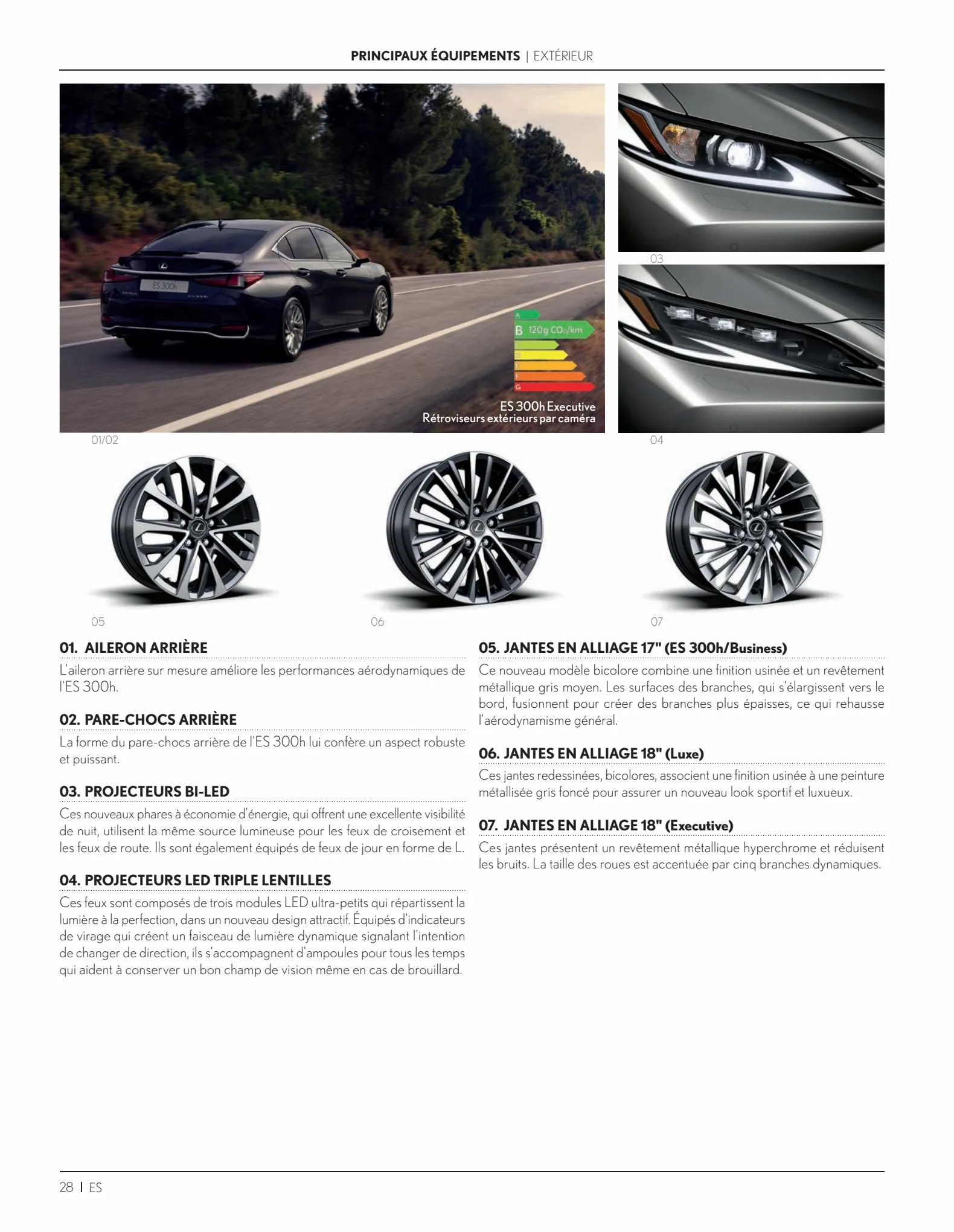 Catalogue ES 300h Hybride auto-rechargeable, page 00028