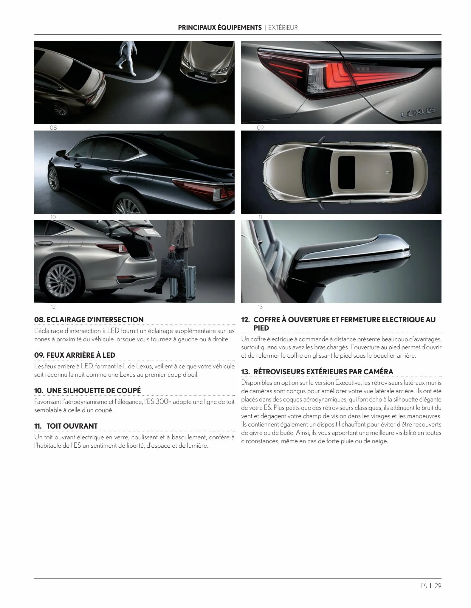 Catalogue ES 300h Hybride auto-rechargeable, page 00029