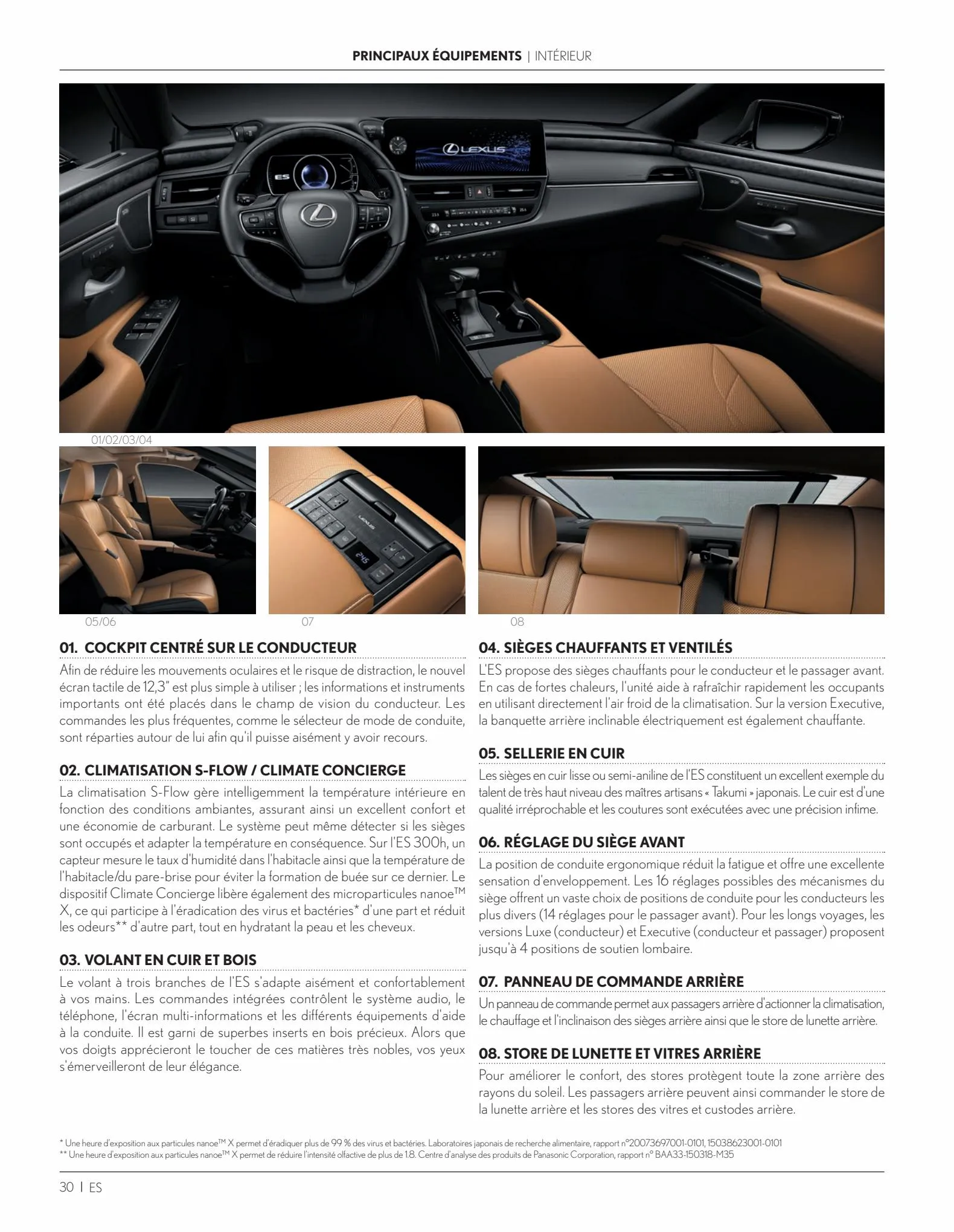 Catalogue ES 300h Hybride auto-rechargeable, page 00030