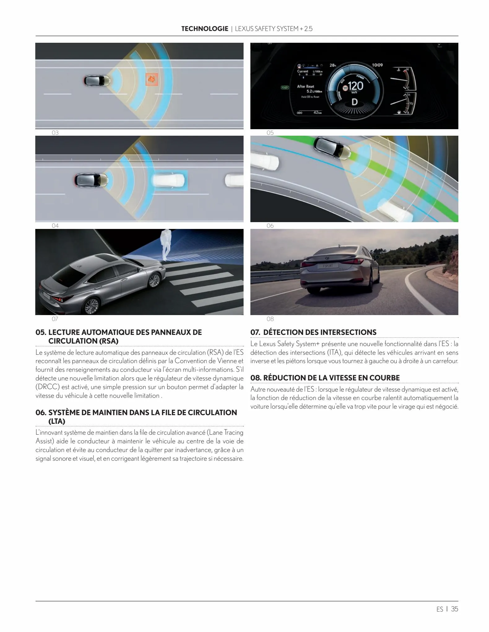 Catalogue ES 300h Hybride auto-rechargeable, page 00035