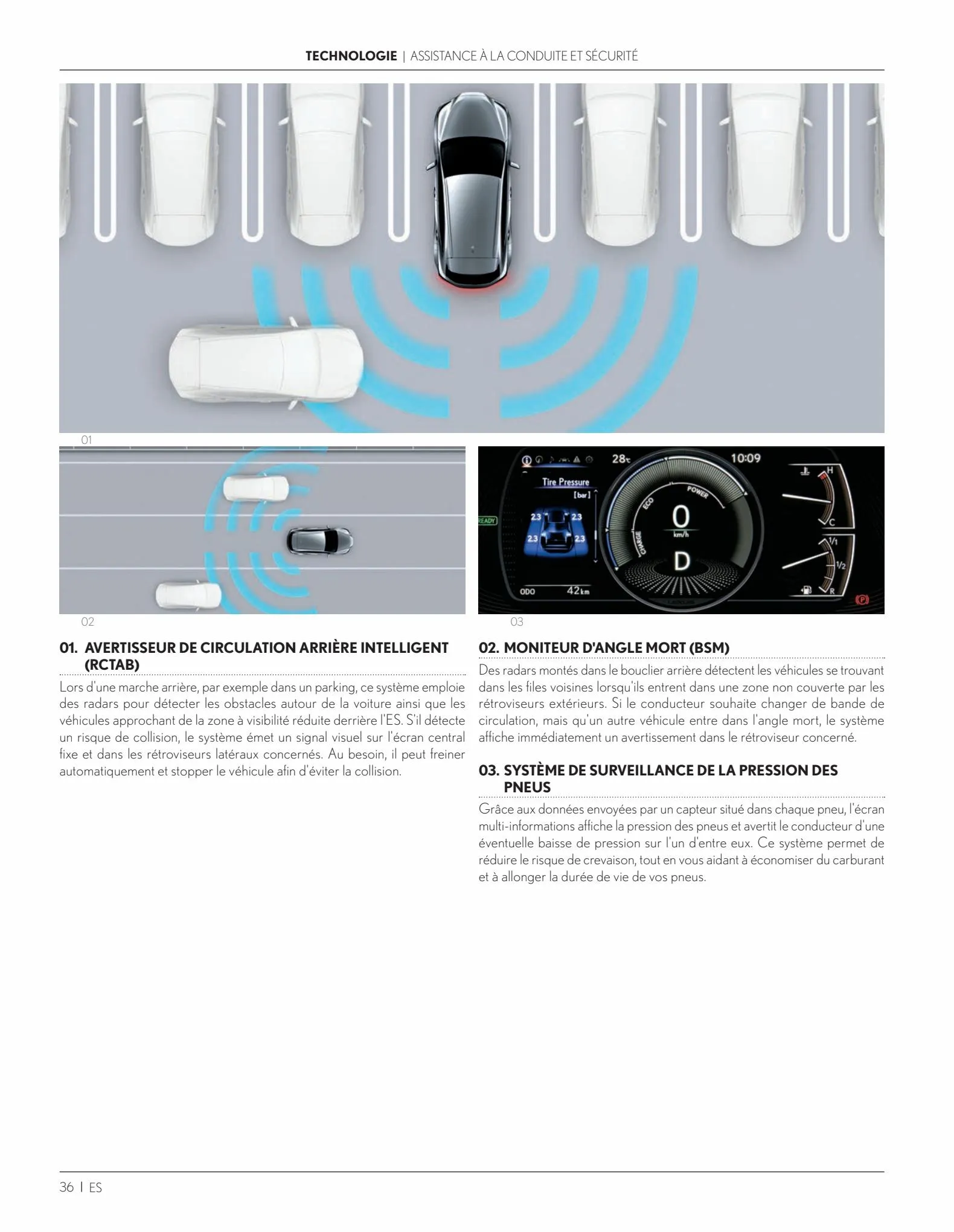 Catalogue ES 300h Hybride auto-rechargeable, page 00036